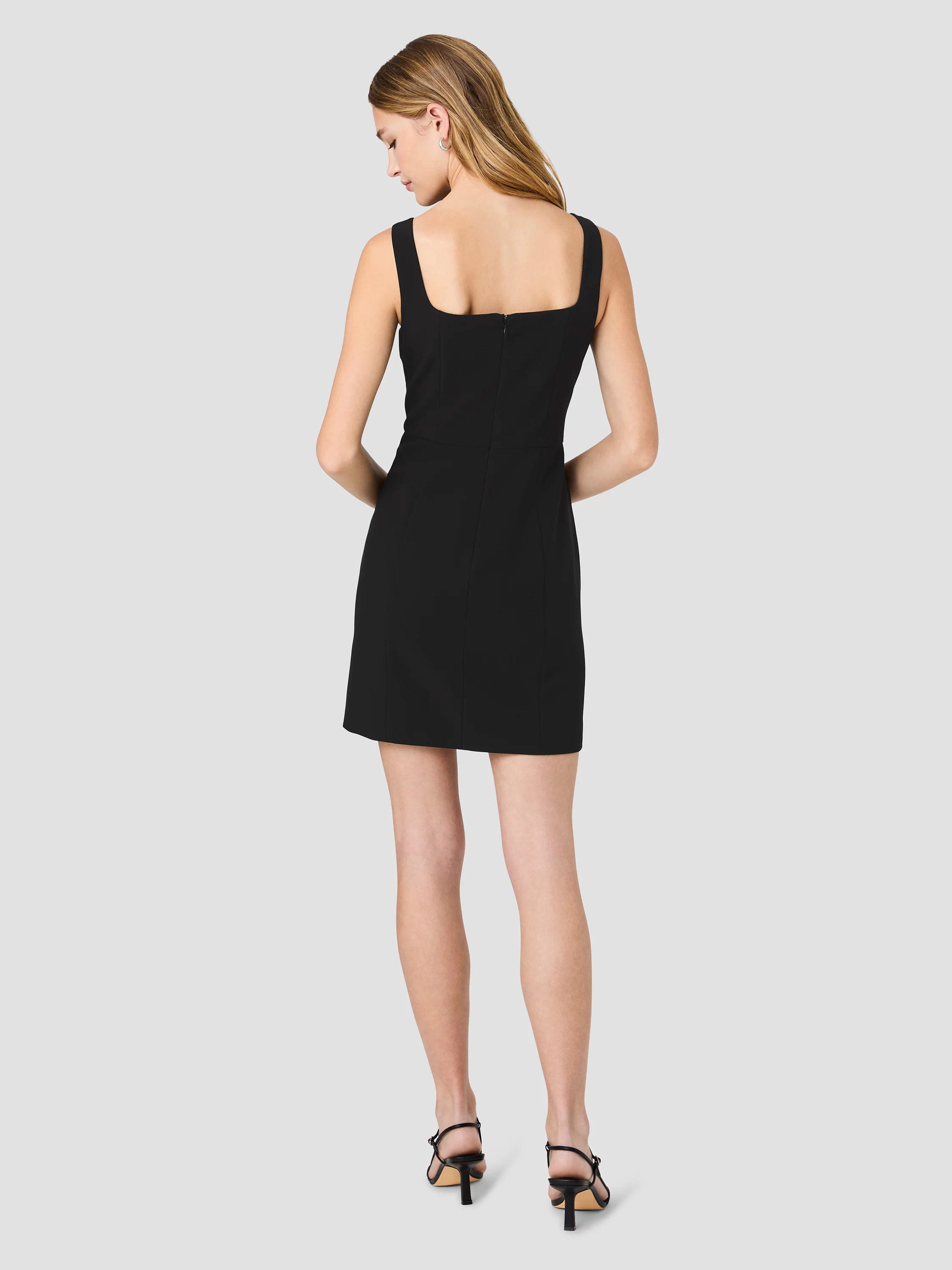 AZRA TWILL FLAP POCKET SLEEVELESS MINI DRESS - Image 4