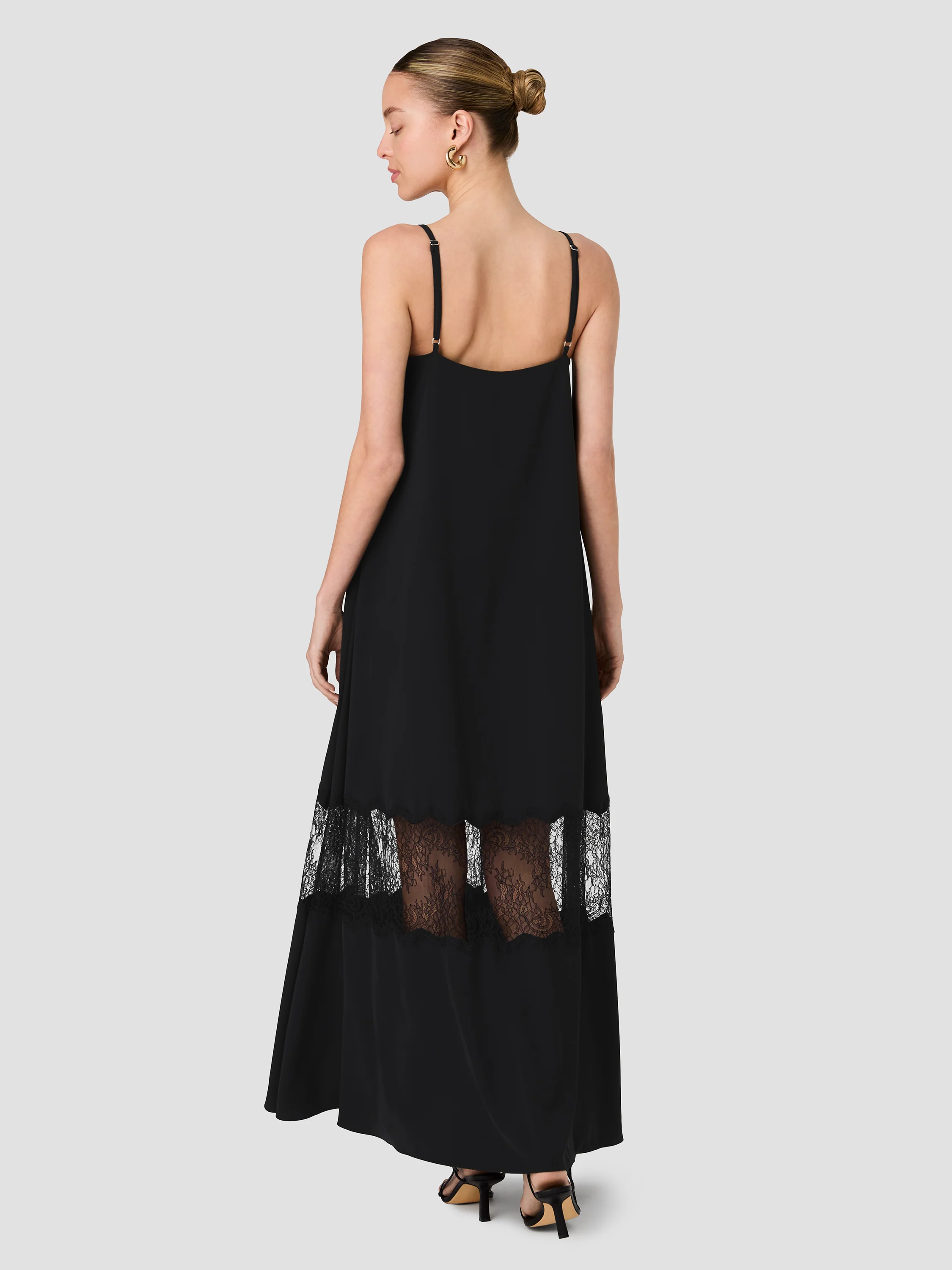 QUINN CREPE LACE MAXI DRESS - Image 6