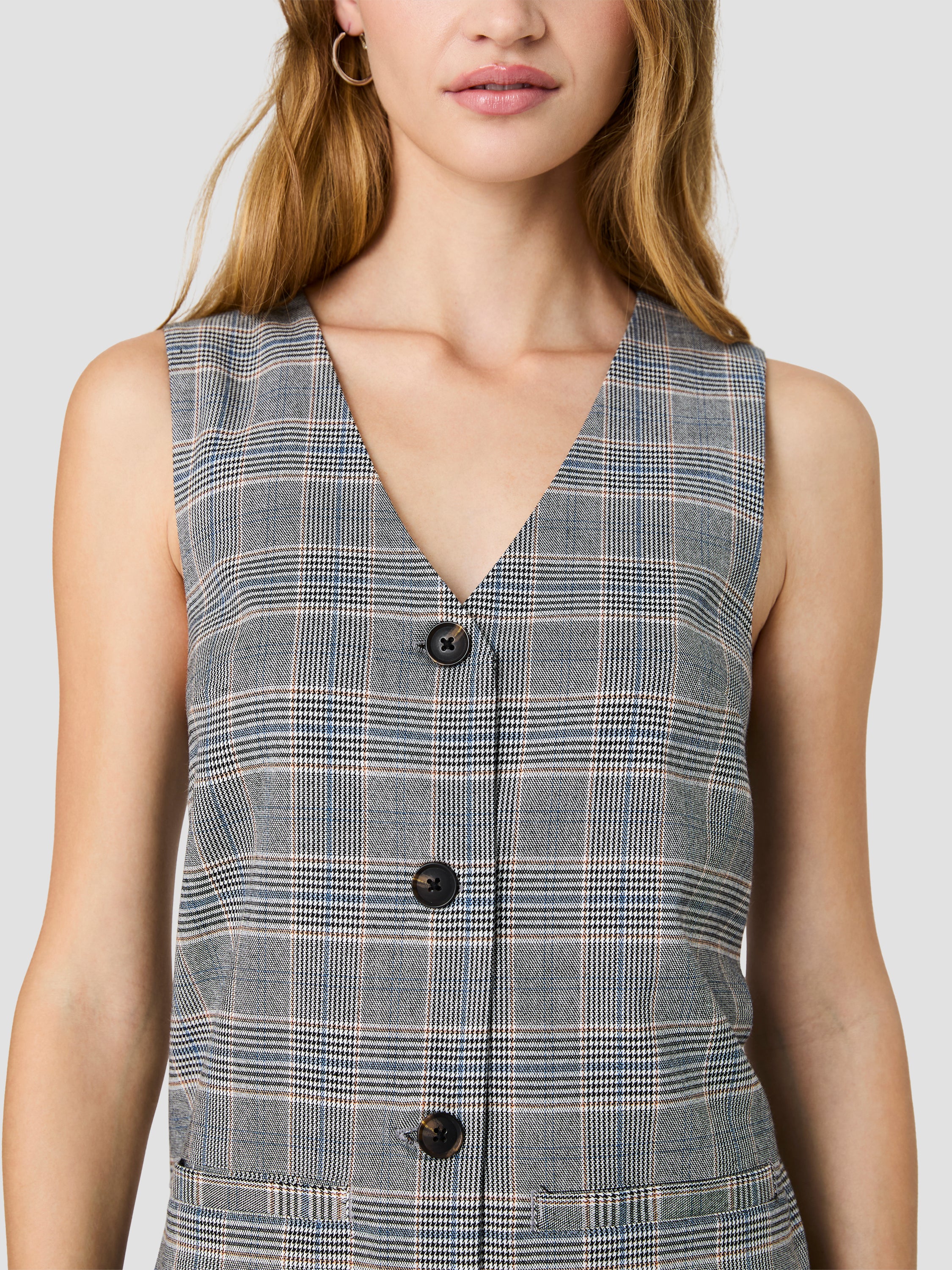 MATTEO PLAID A-LINE MINI DRESS - Image 3