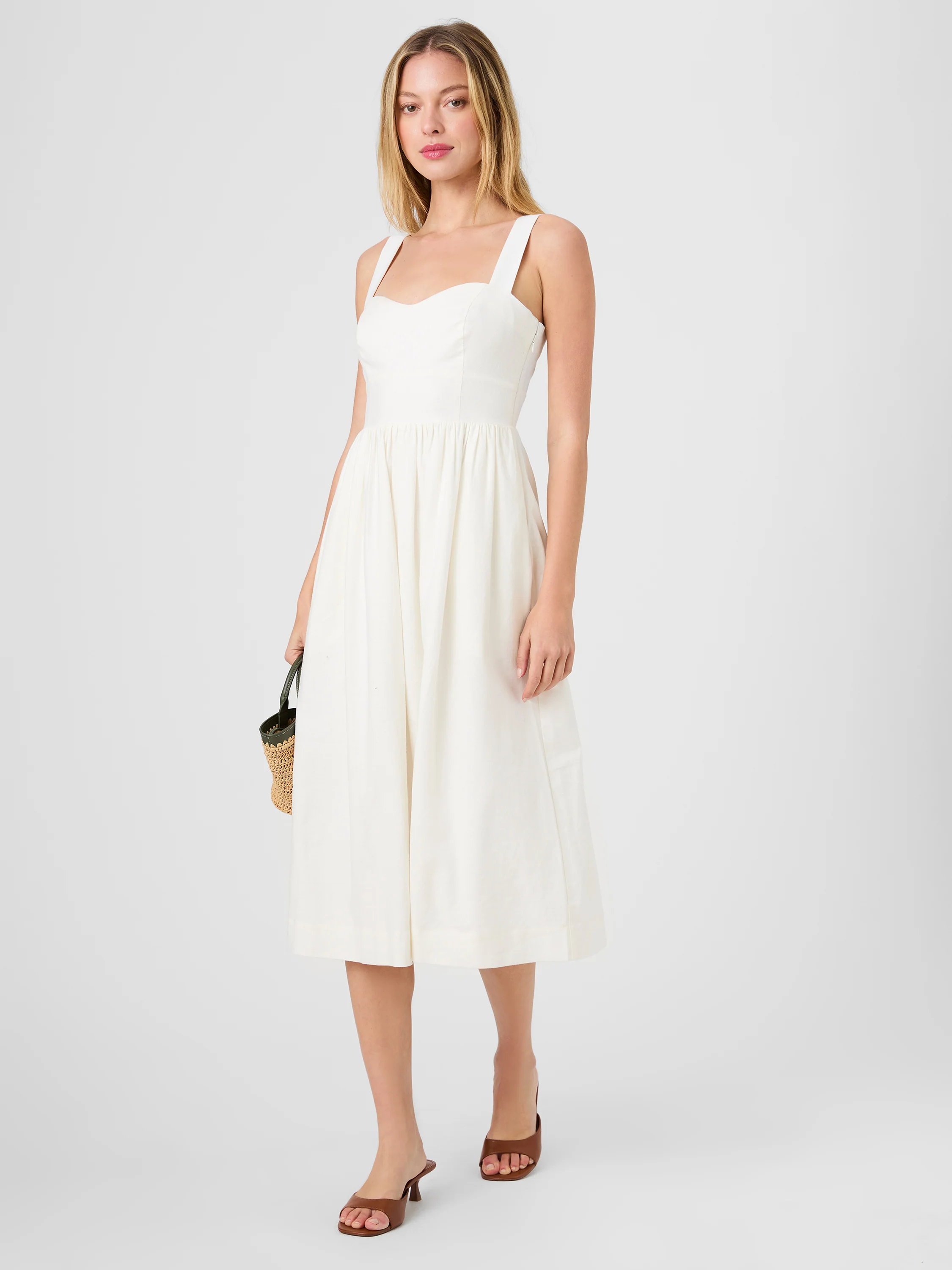 ASPEN LINEN MIDI DRESS
