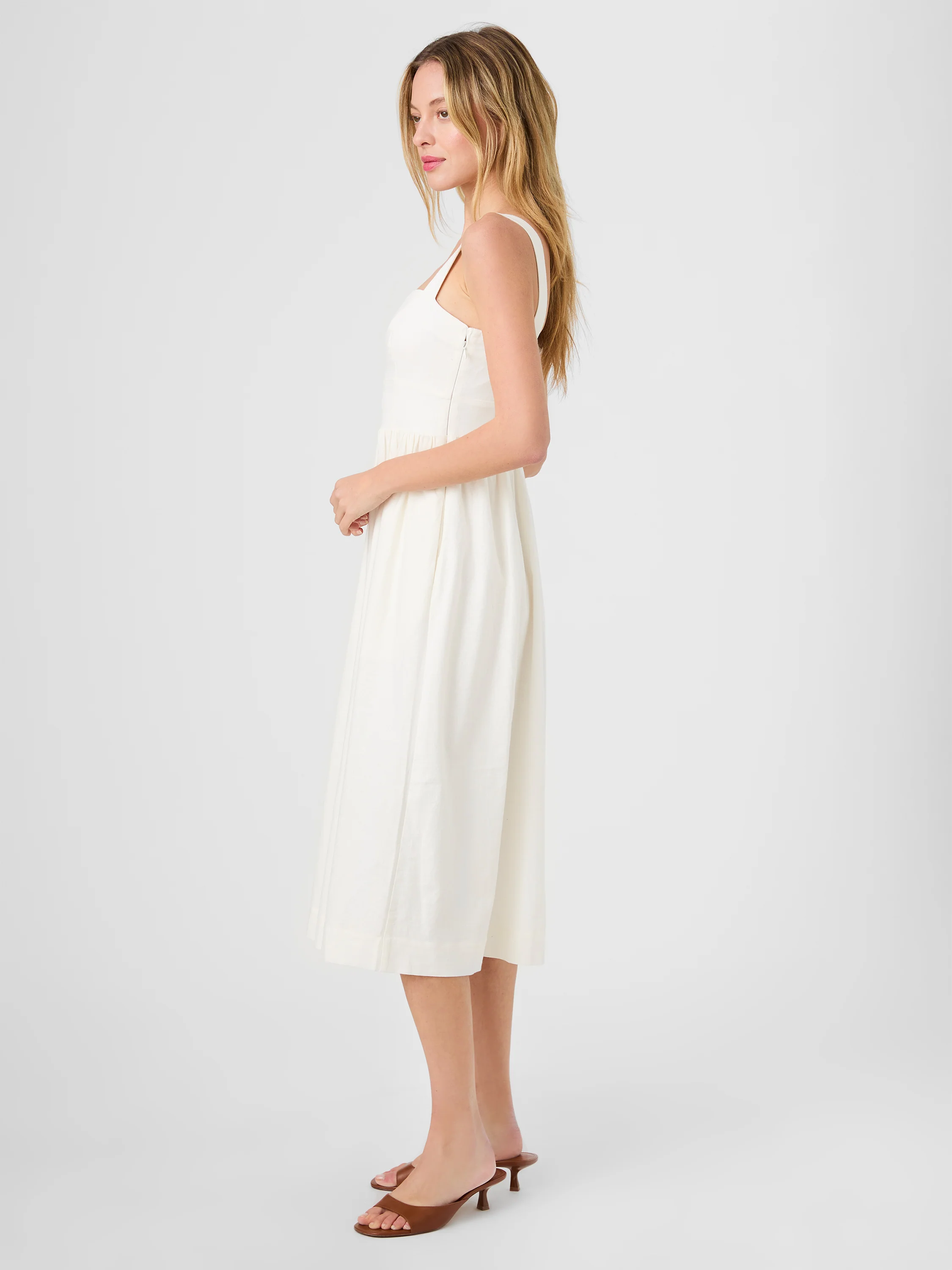 ASPEN LINEN MIDI DRESS - Image 3