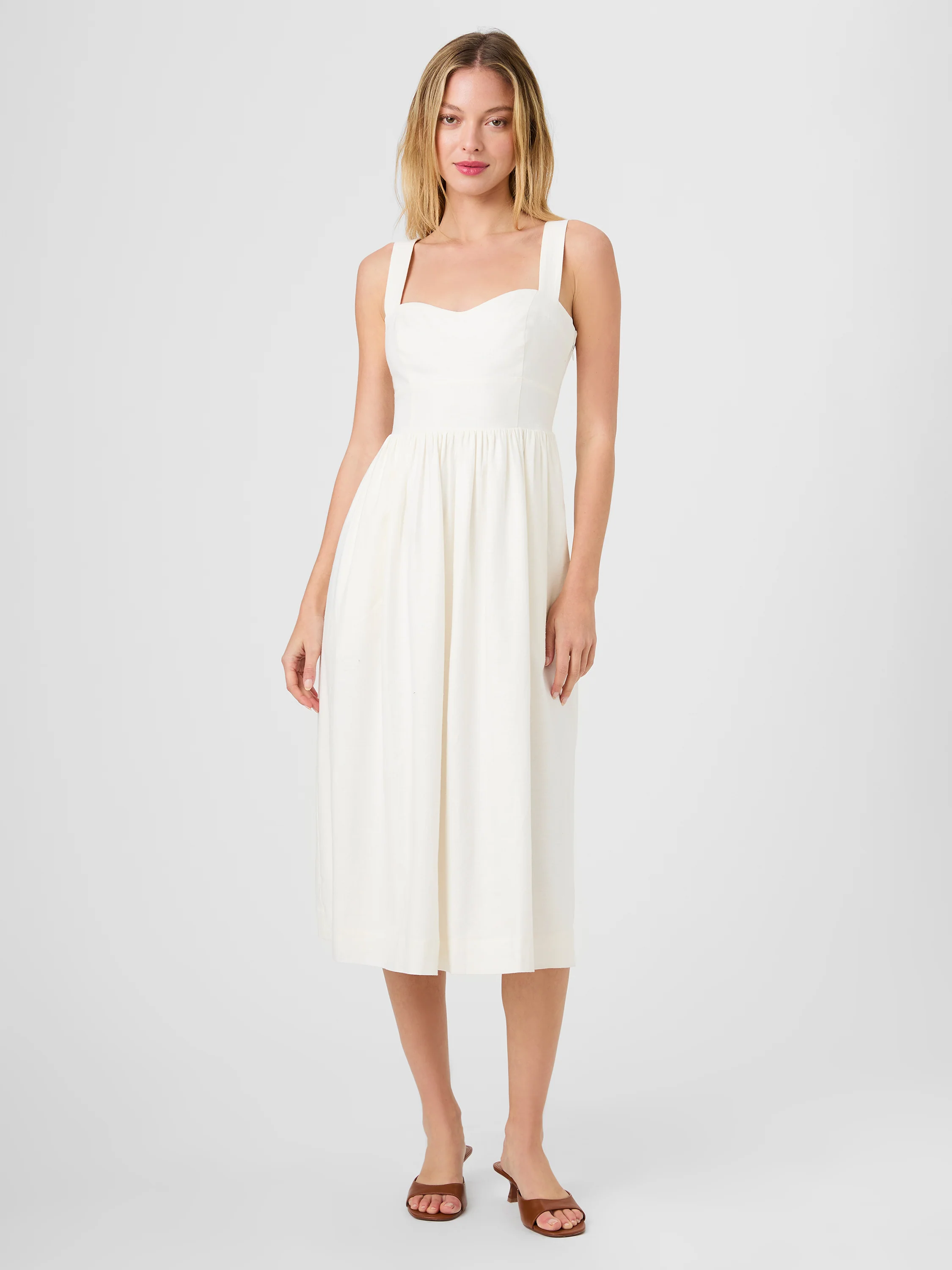 ASPEN LINEN MIDI DRESS - Image 5