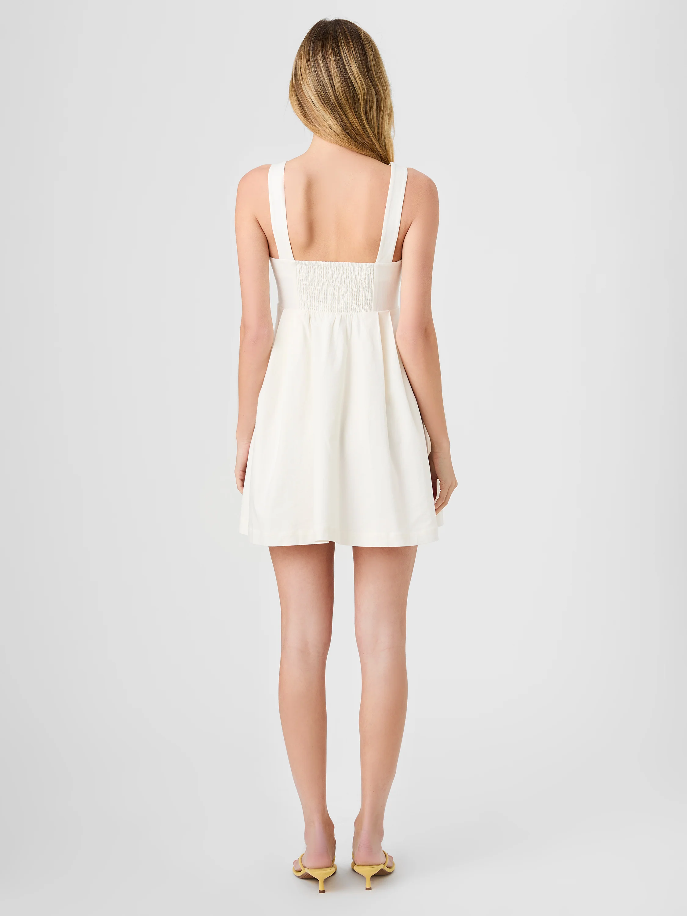 ASPEN LINEN BABYDOLL MINI DRESS - Image 5