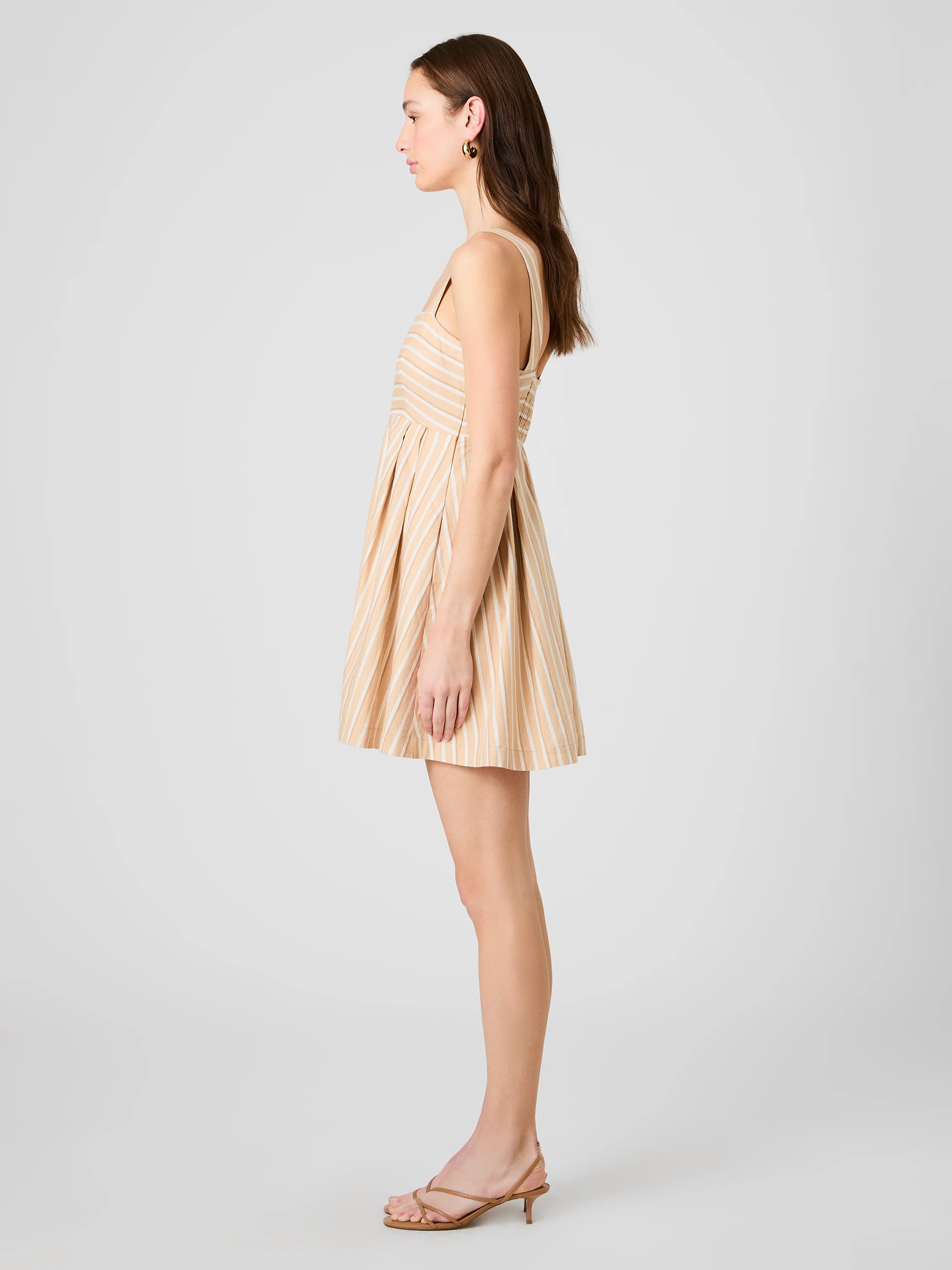 ASPEN LINEN BABYDOLL MINI DRESS - Image 4