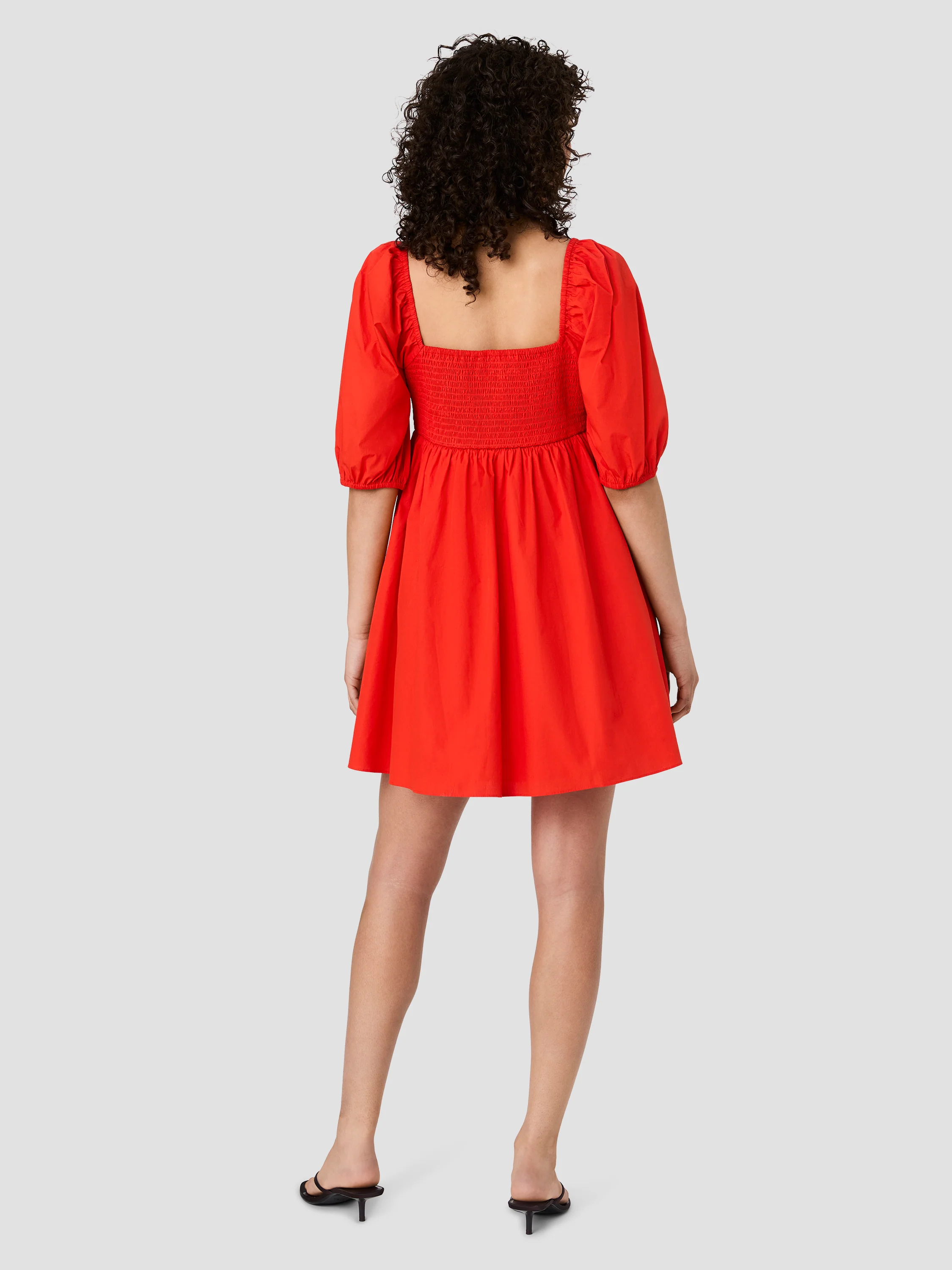 CAMBRIA COTTON PUFF SLEEVE MINI DRESS - Image 4