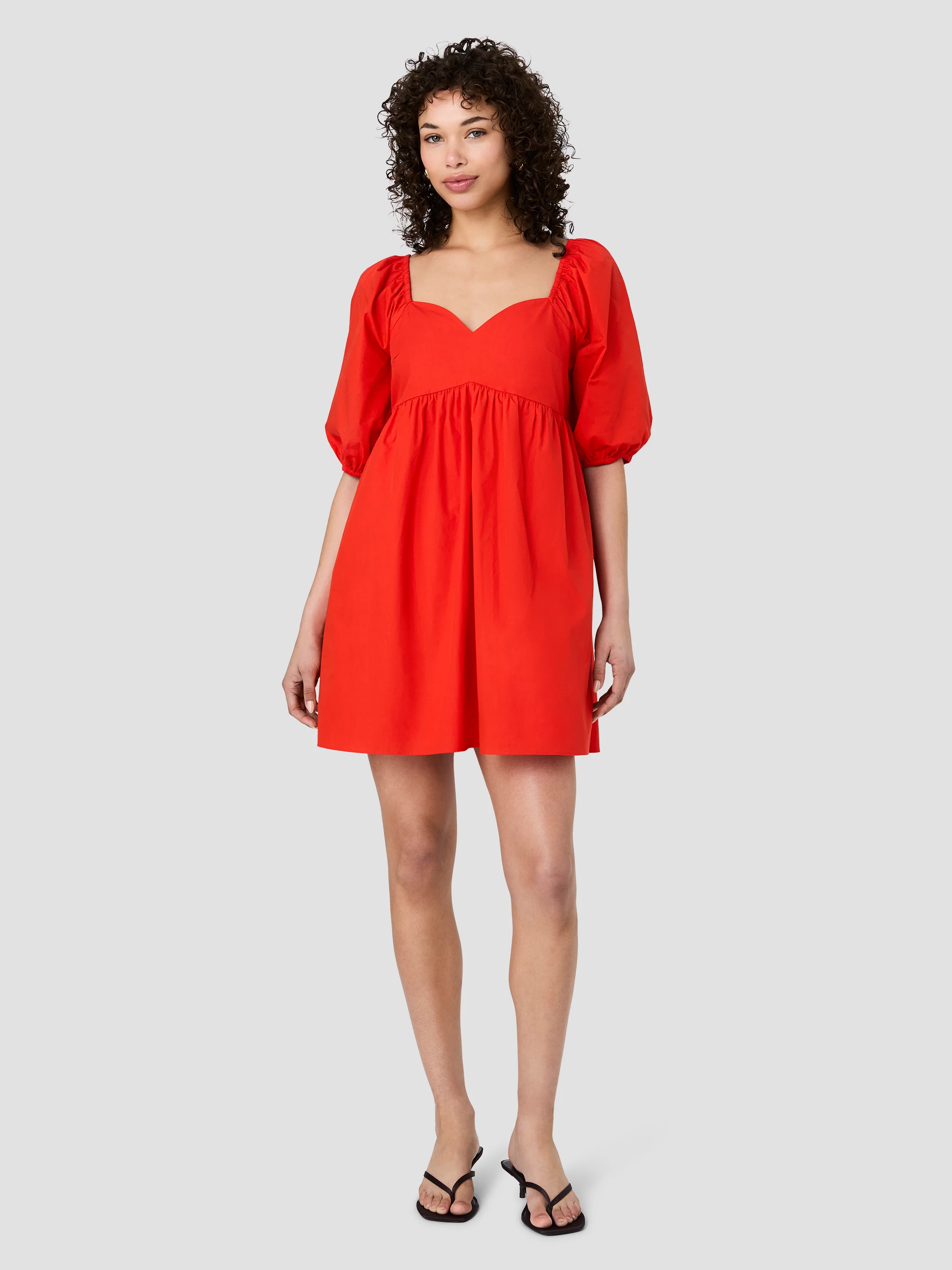 CAMBRIA COTTON PUFF SLEEVE MINI DRESS - Image 5