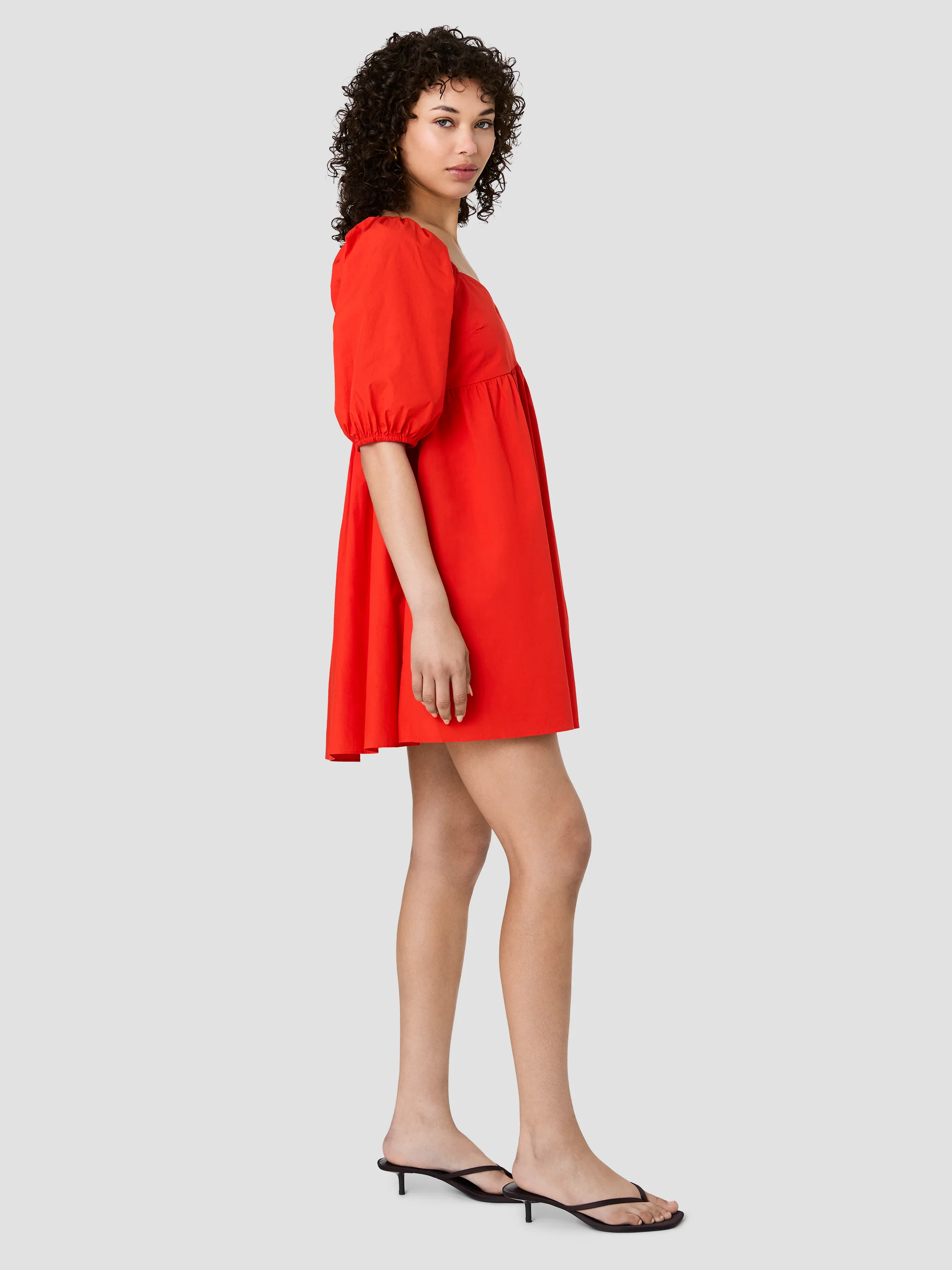 CAMBRIA COTTON PUFF SLEEVE MINI DRESS - Image 6