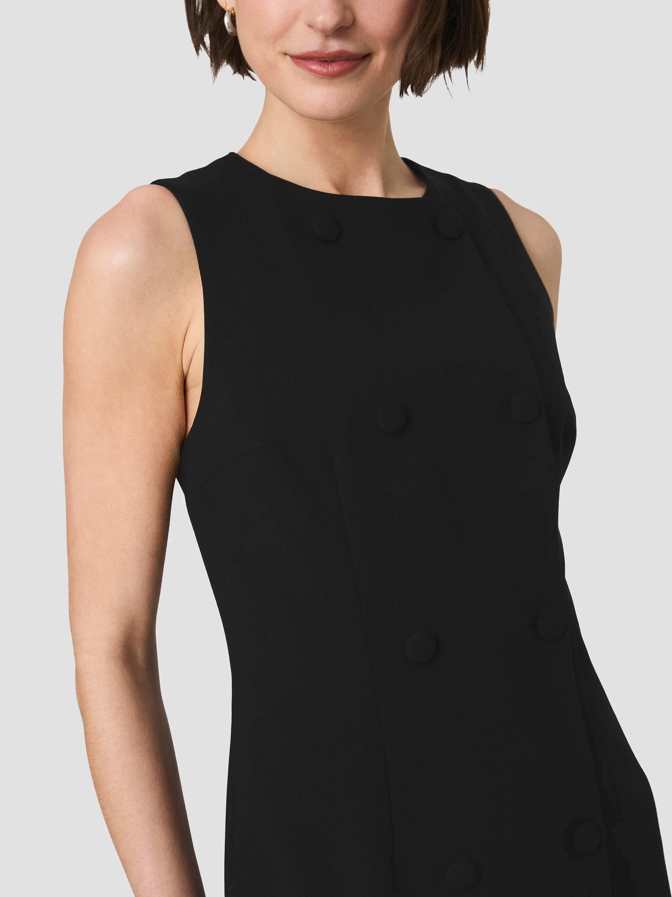 WHISPER DOUBLE BREASTED MINI DRESS - Image 3