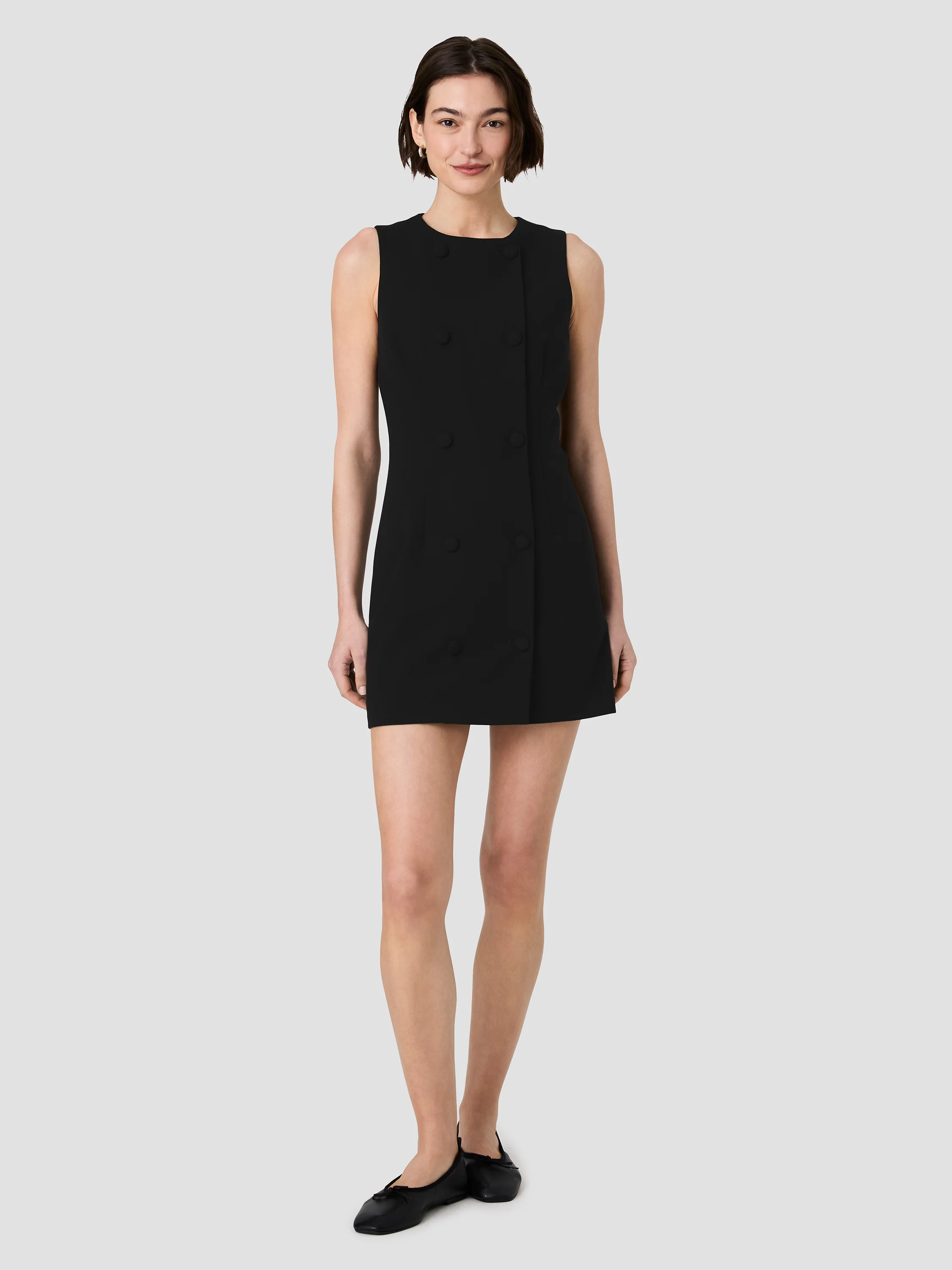 WHISPER DOUBLE BREASTED MINI DRESS - Image 6