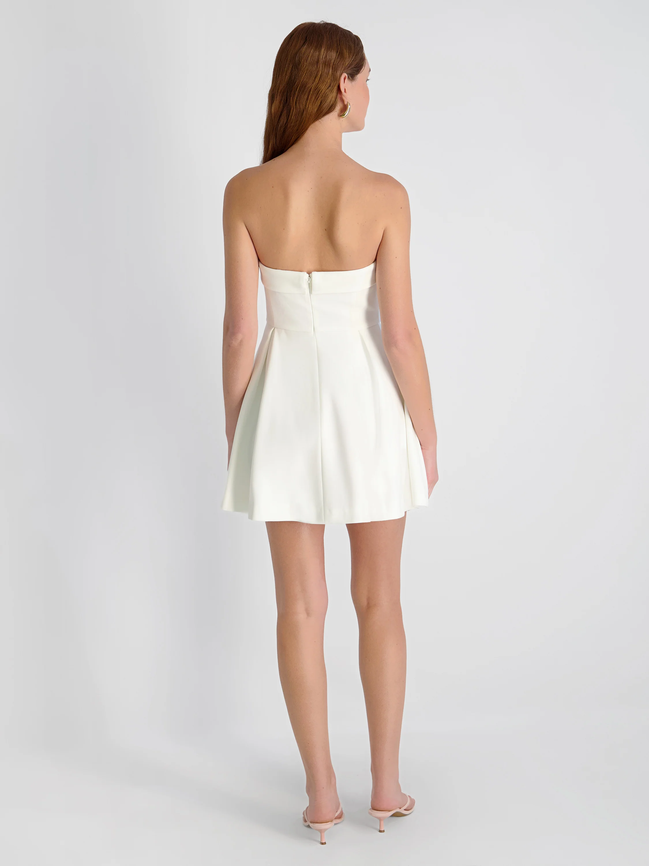 WHISPER FOLDOVER PLEAT MINI DRESS - Image 5