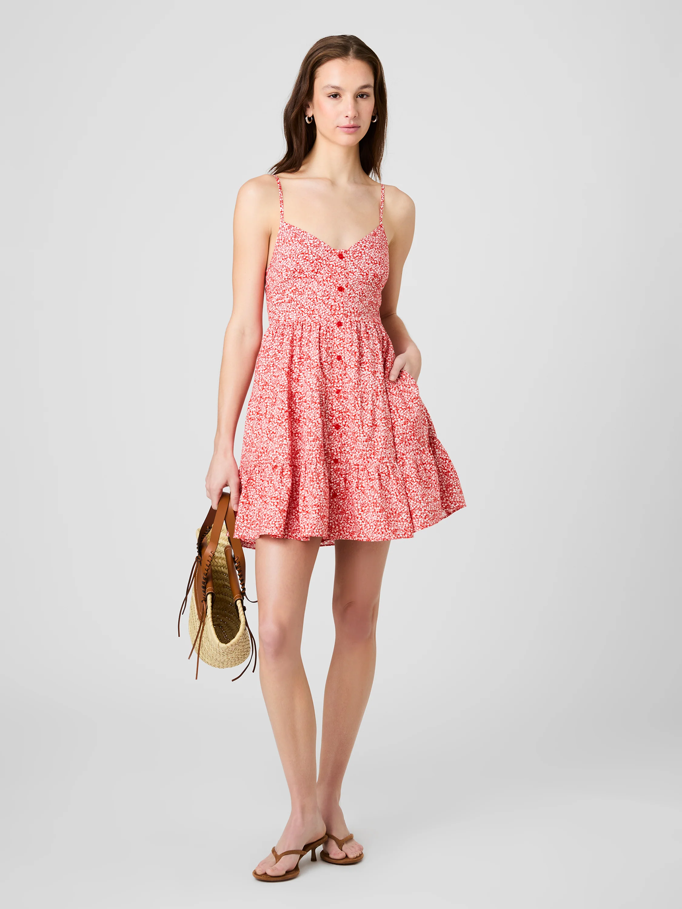 BLAIRE COTTON AGNES FLEUR MINI DRESS