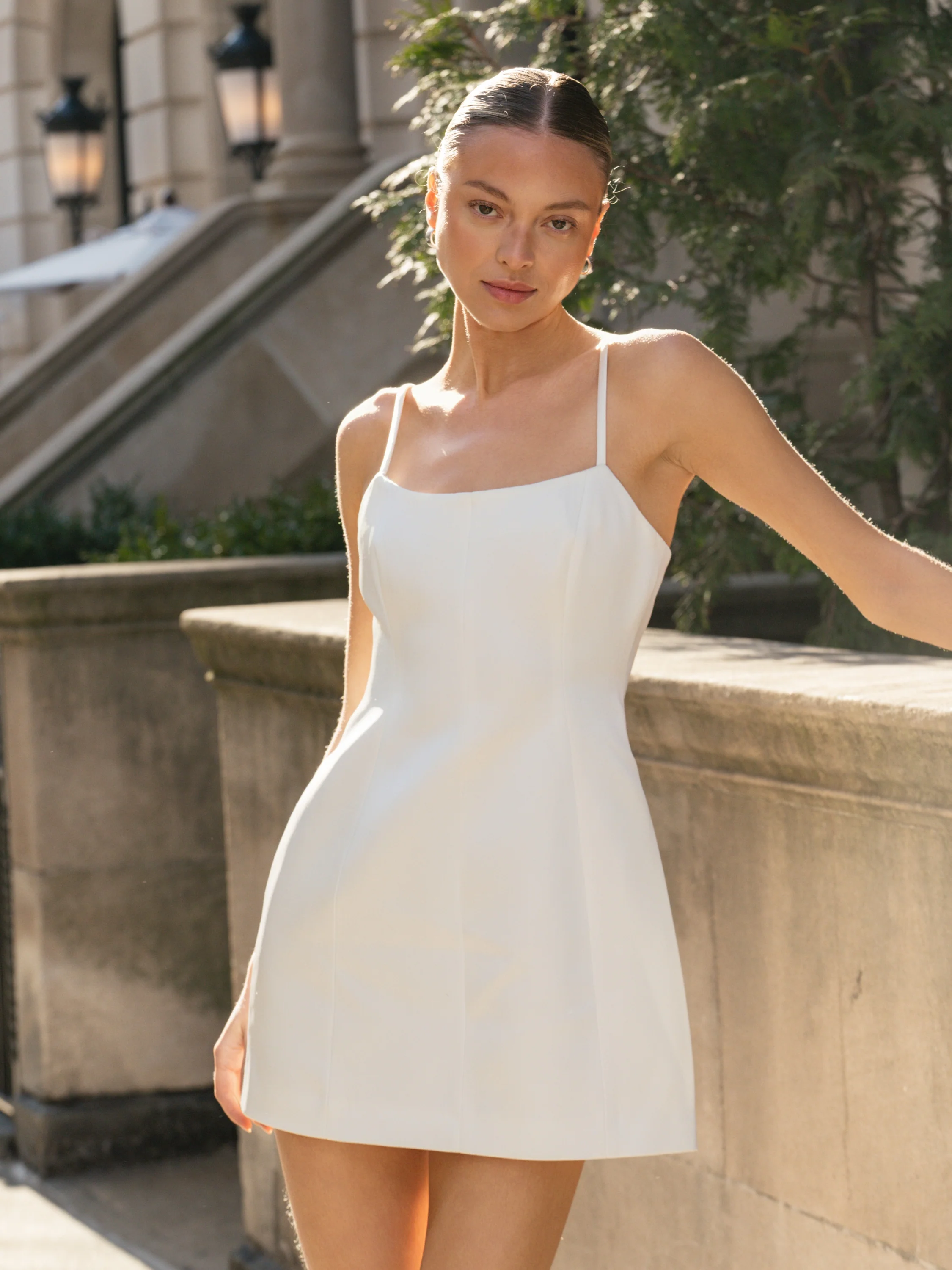 YORK SATIN MINI DRESS