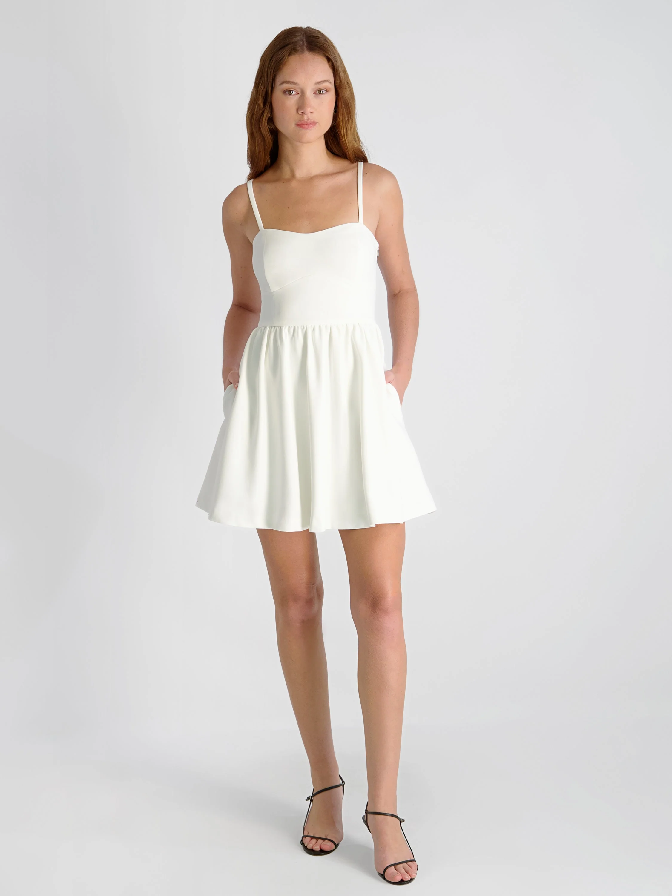WHISPER MULTI SEAM STRAPPY MINI DRESS - Image 5