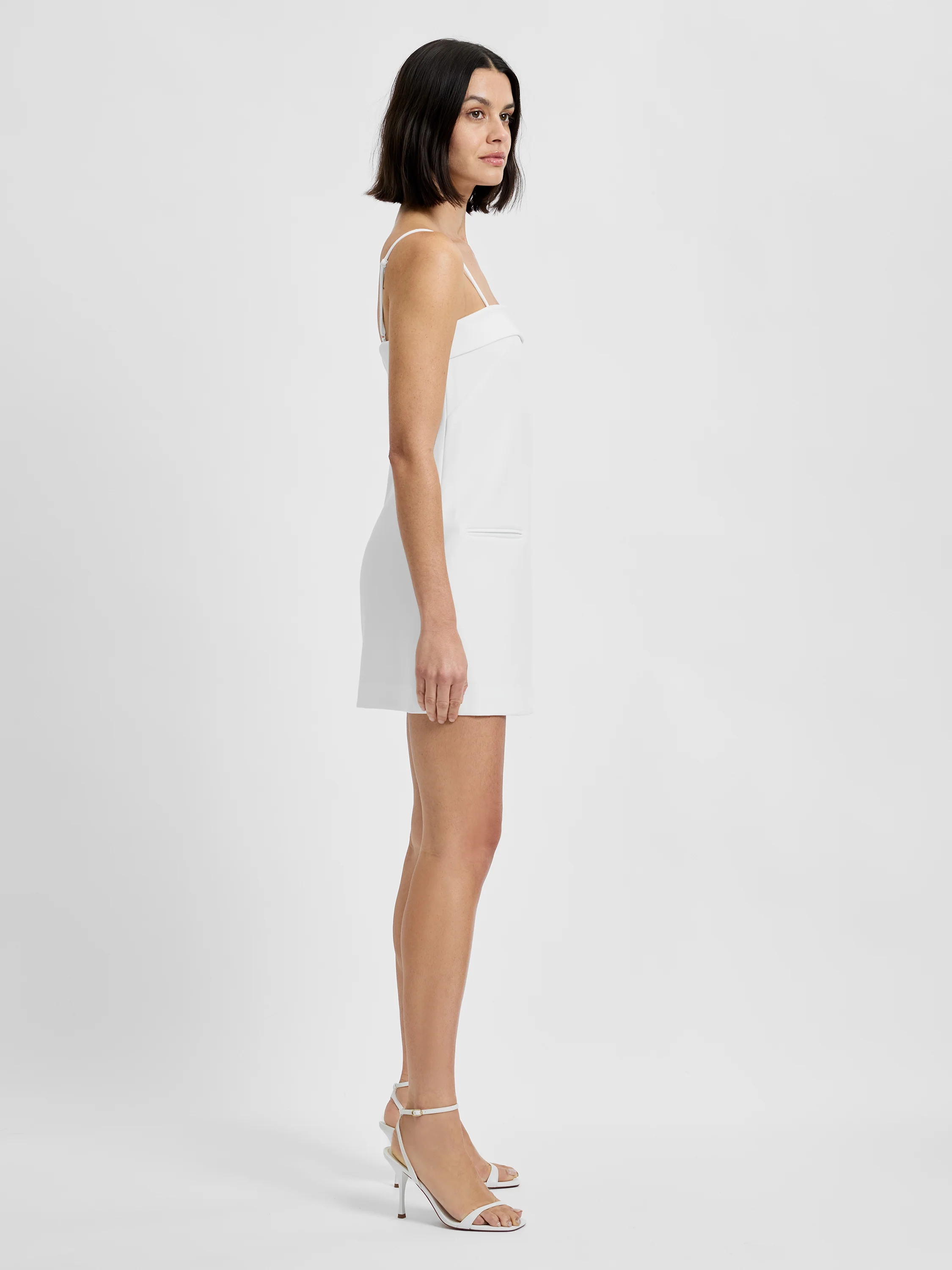 AZRA TWILL FOLDOVER STRAPPY DRESS - Image 5