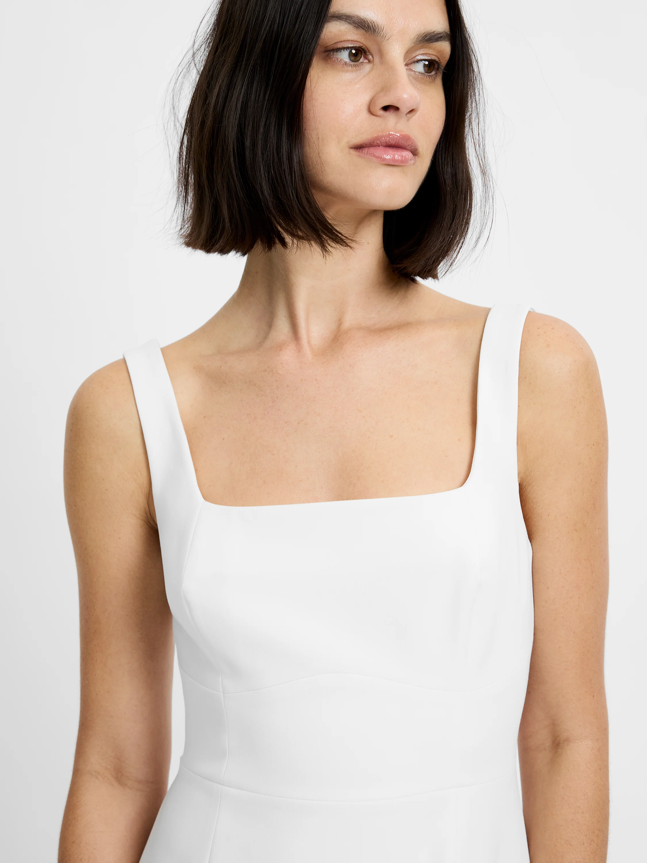 AZRA TWILL SLIT MINI DRESS - Image 4