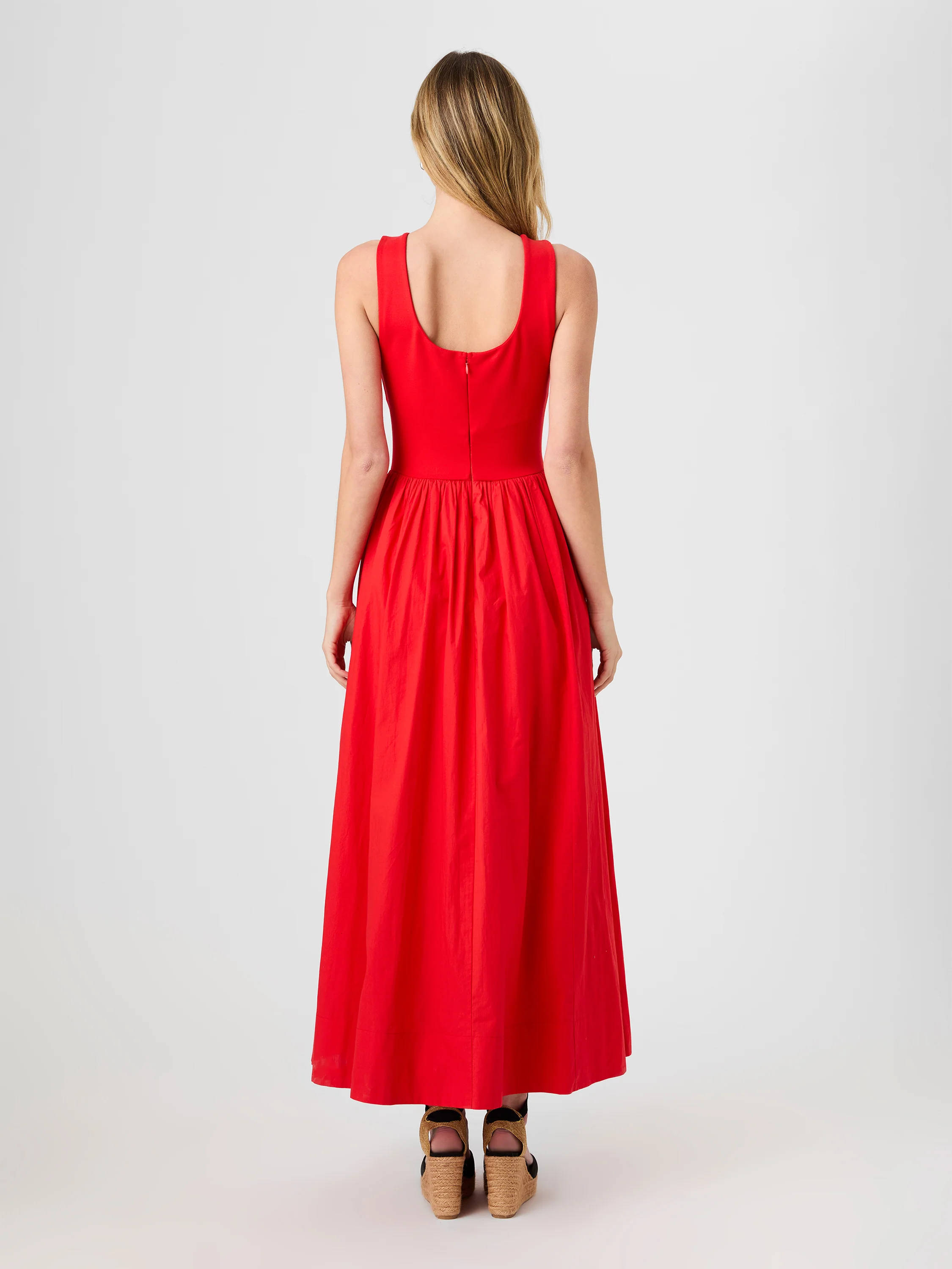 JIA PONTE COMBO MAXI DRESS - Image 4