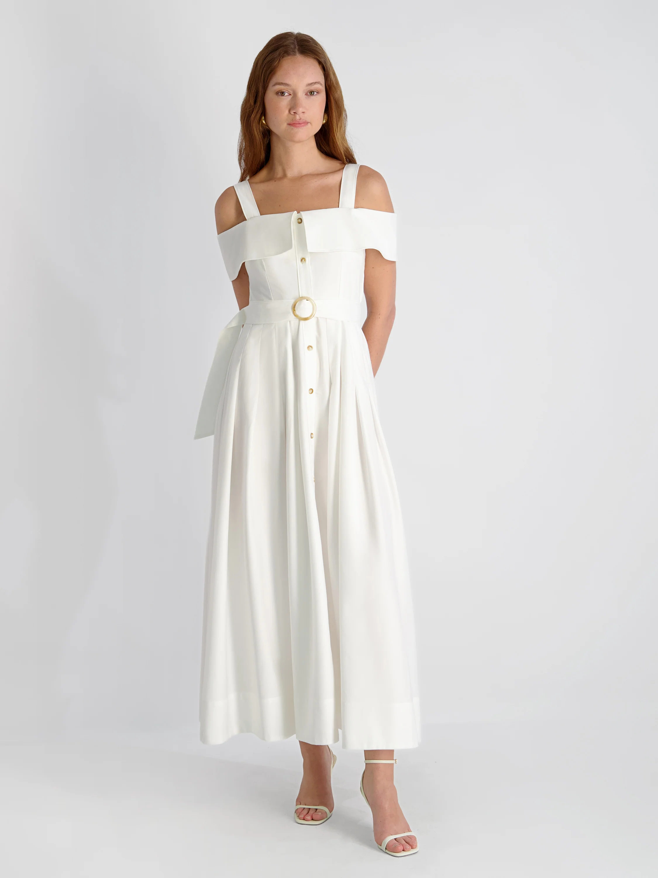 FLUID RAYON MIDI DRESS - Image 5