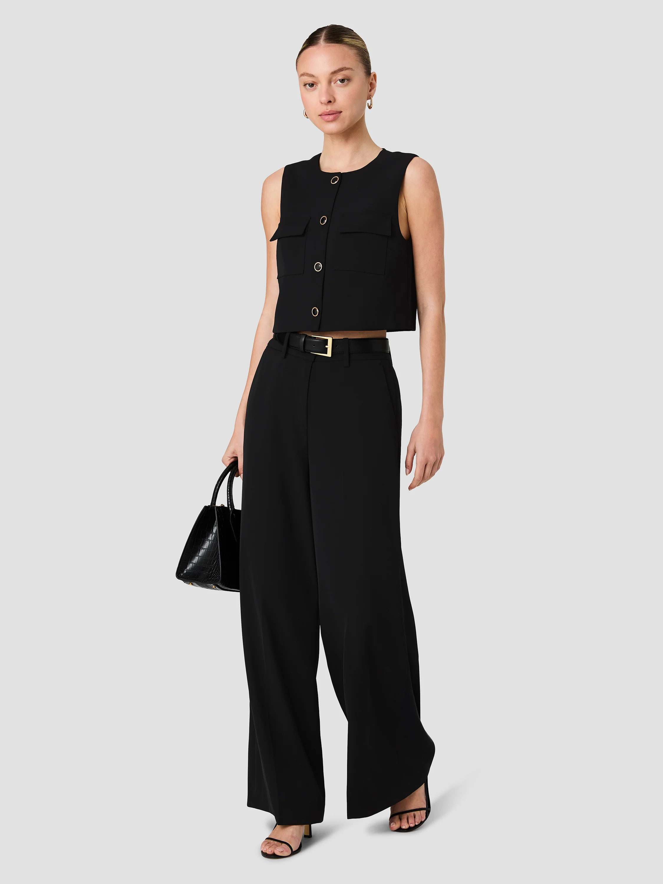 HARRY SUITING SLEEVELESS BOXY TOP - Image 2