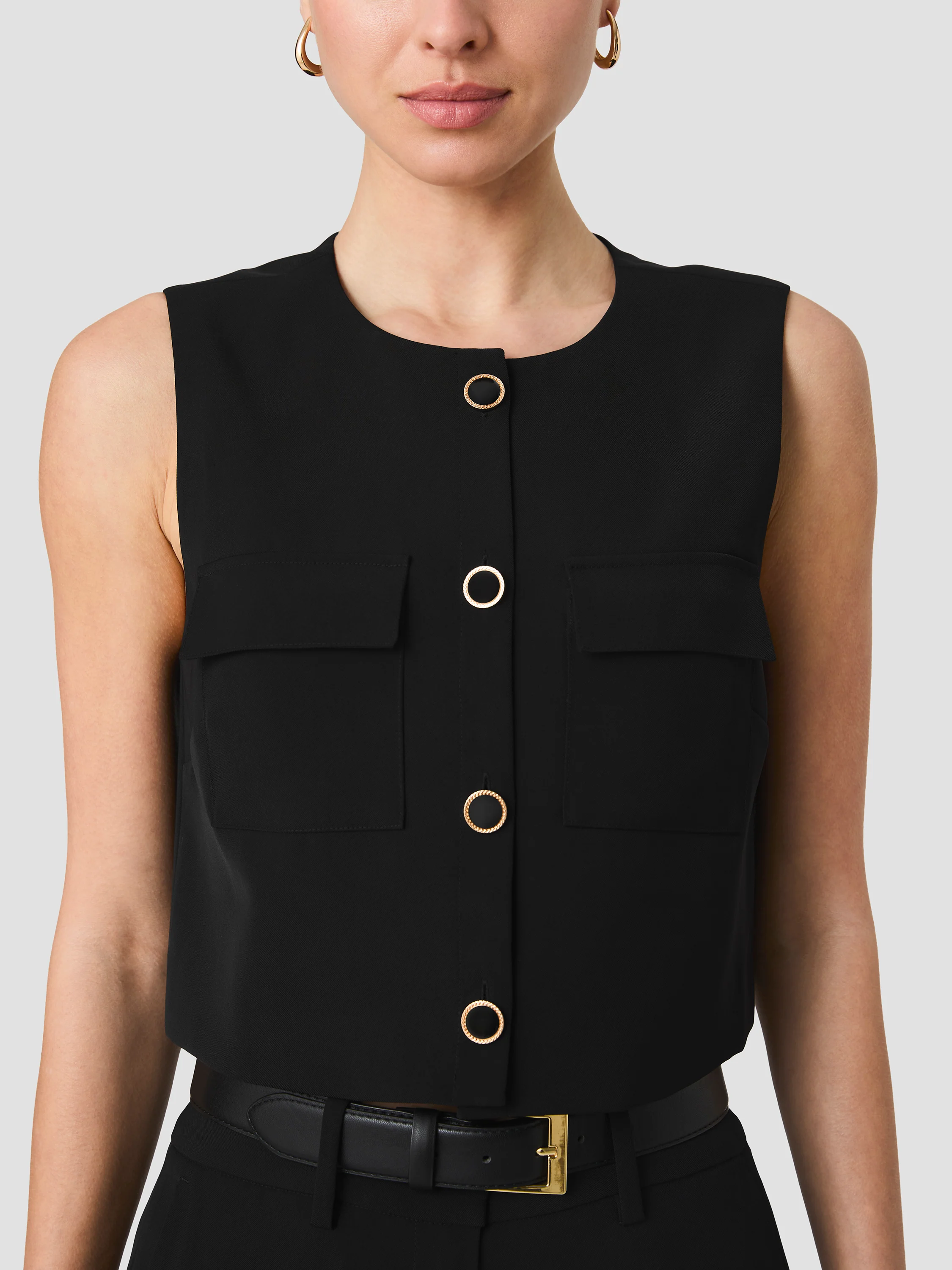 HARRY SUITING SLEEVELESS BOXY TOP - Image 3