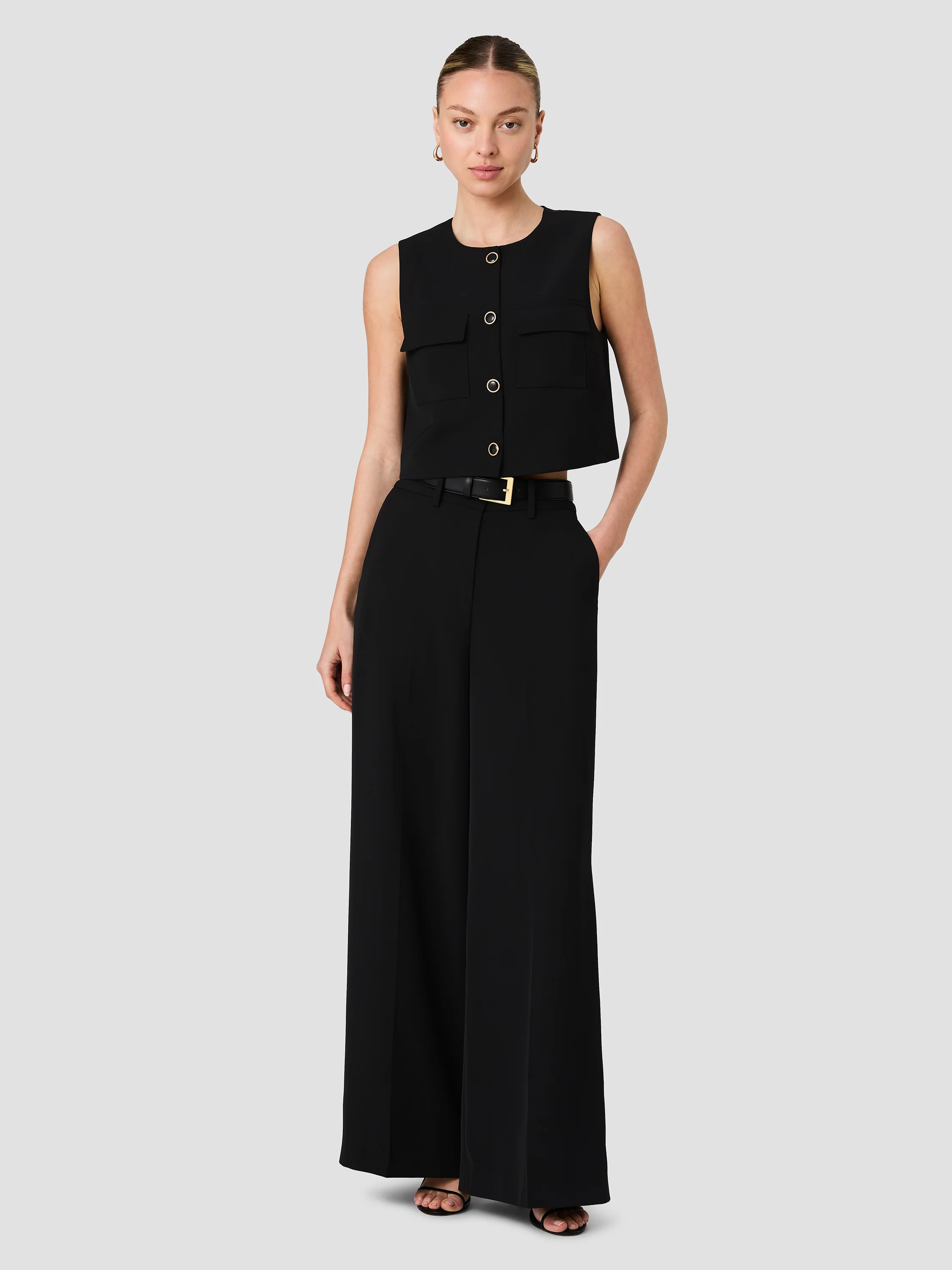 HARRY SUITING SLEEVELESS BOXY TOP - Image 6