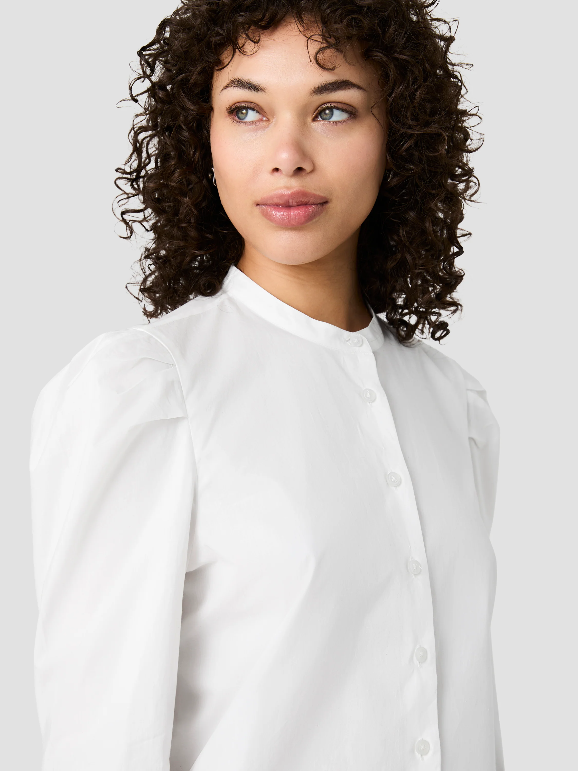 CAMBRIA COTTON PUFF SLEEVE SHIRT - Image 3