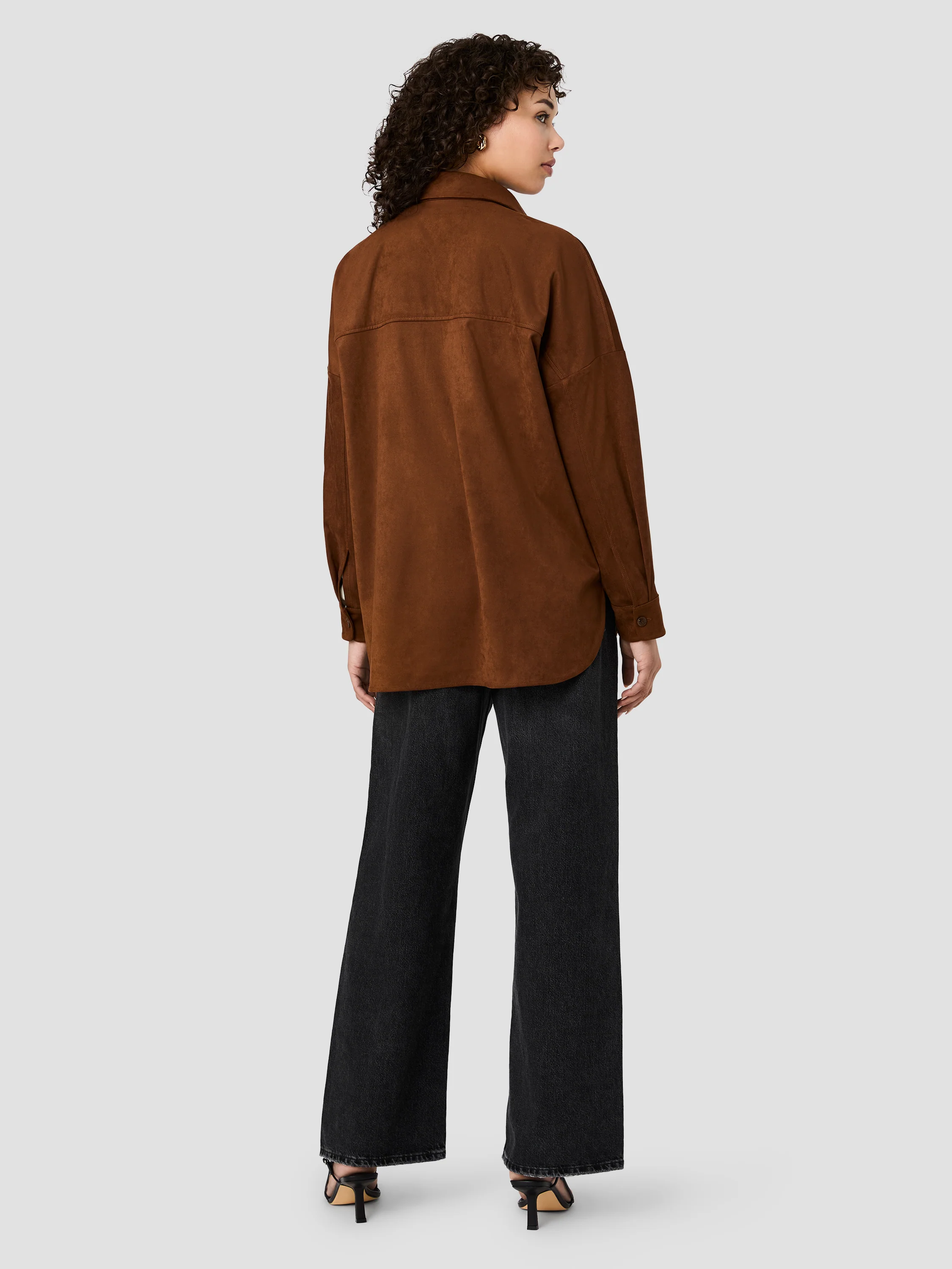 SONJA SUEDE BUTTON DOWN - Image 4