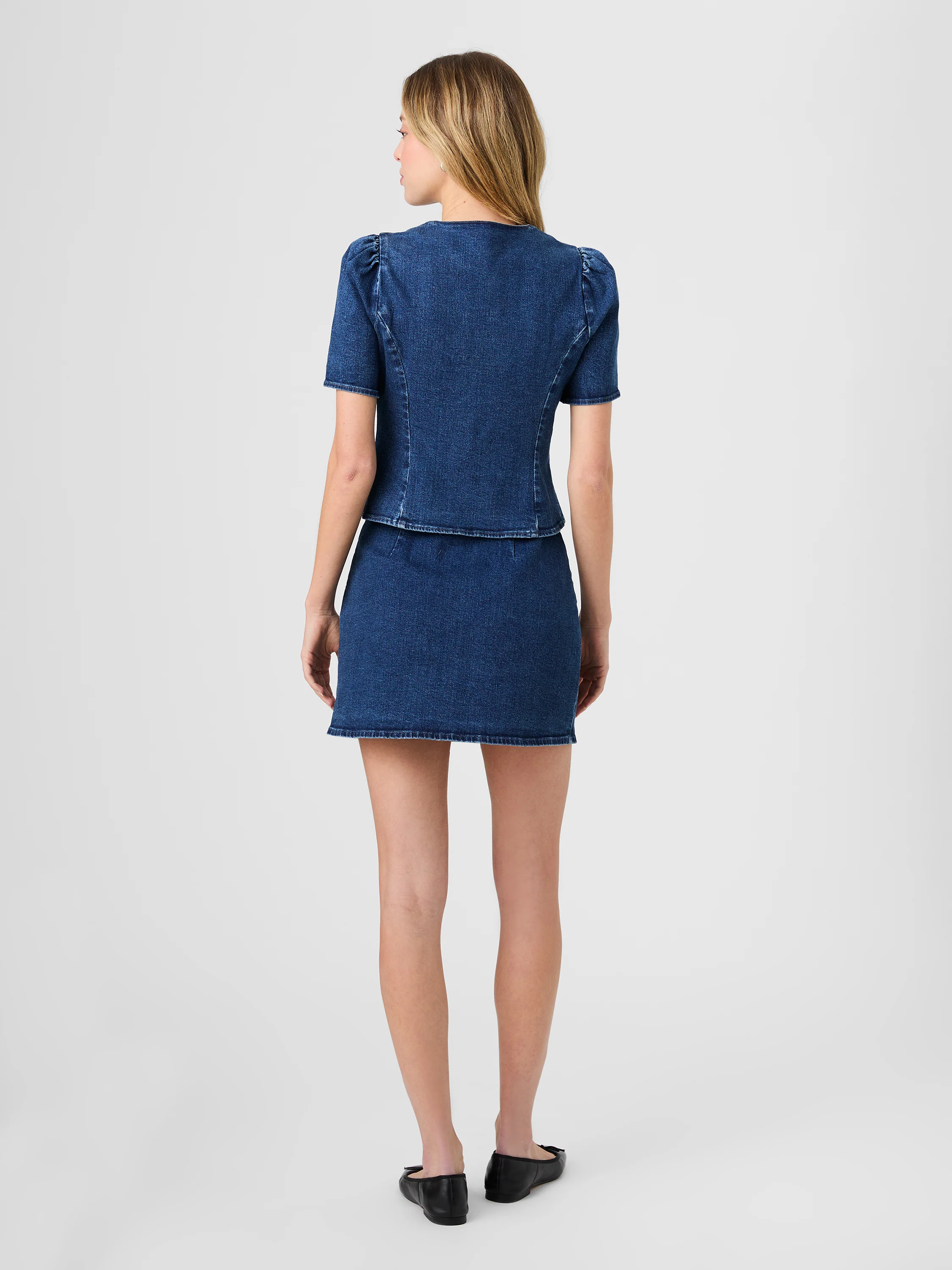 DELANCEY DENIM BUTTON FRONT TOP - Image 5