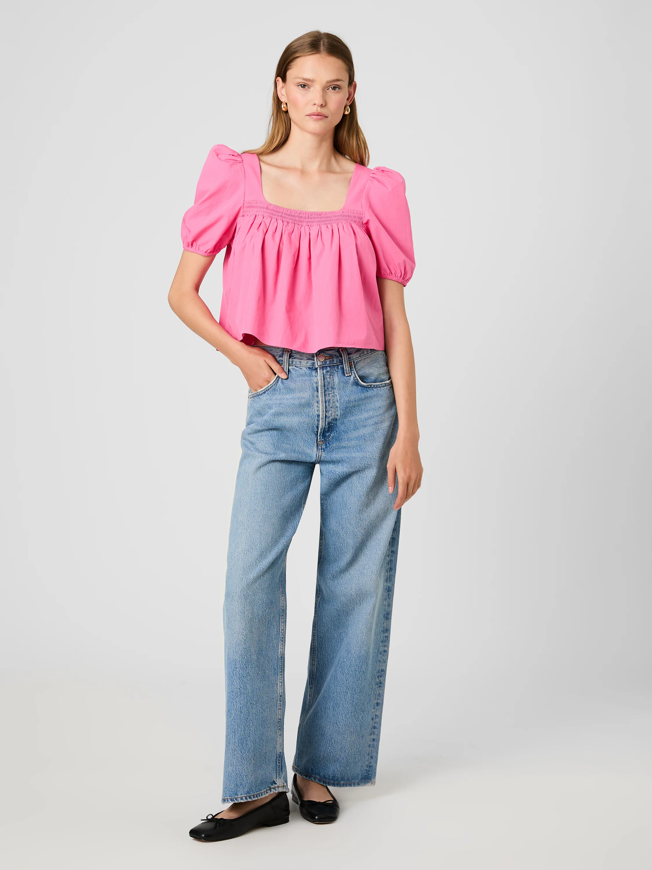 CAMBRIA COTTON PUFF SLEEVE TOP - Image 6