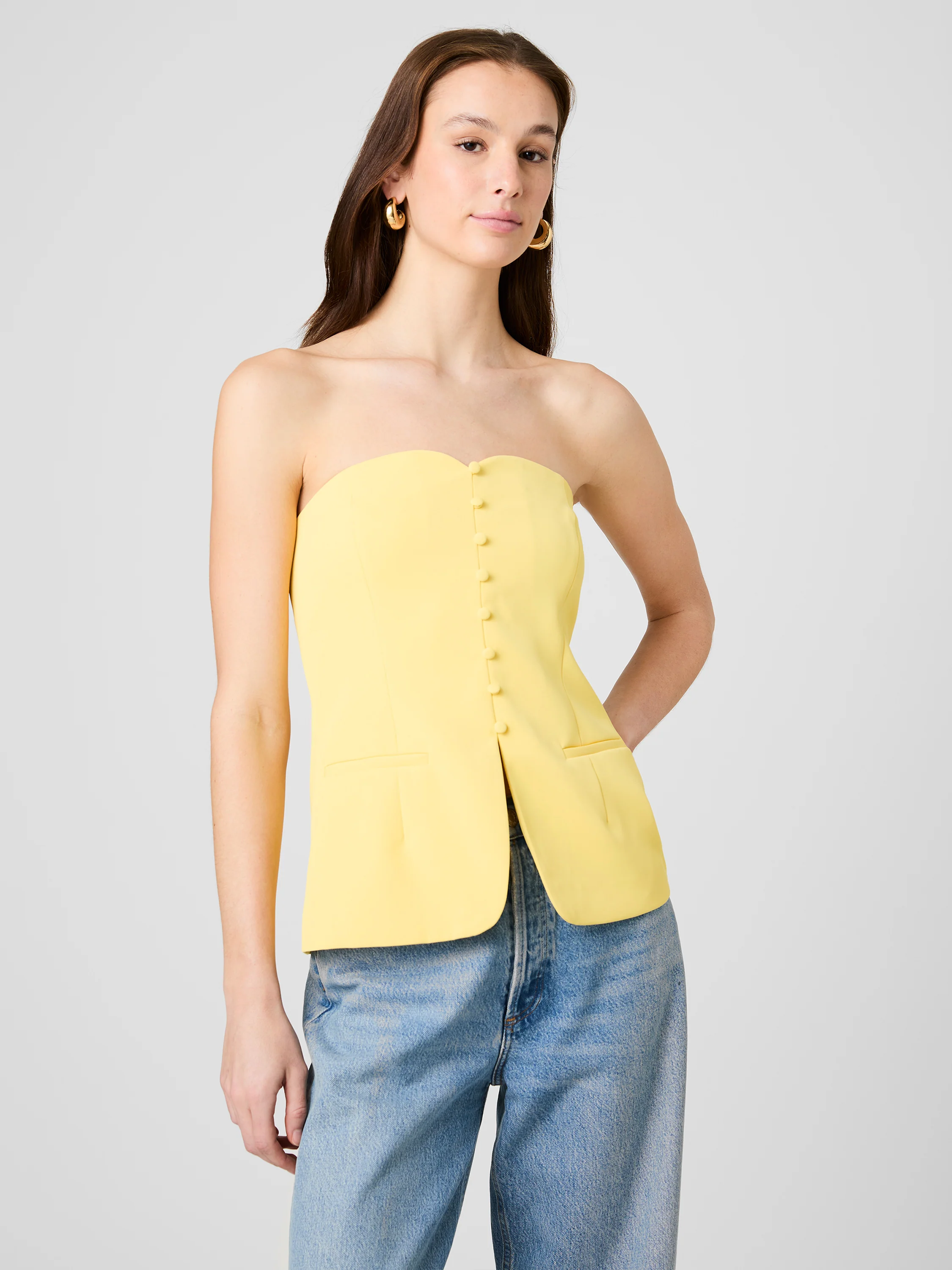 HARRY SUITING STRAPLESS TOP - Image 2