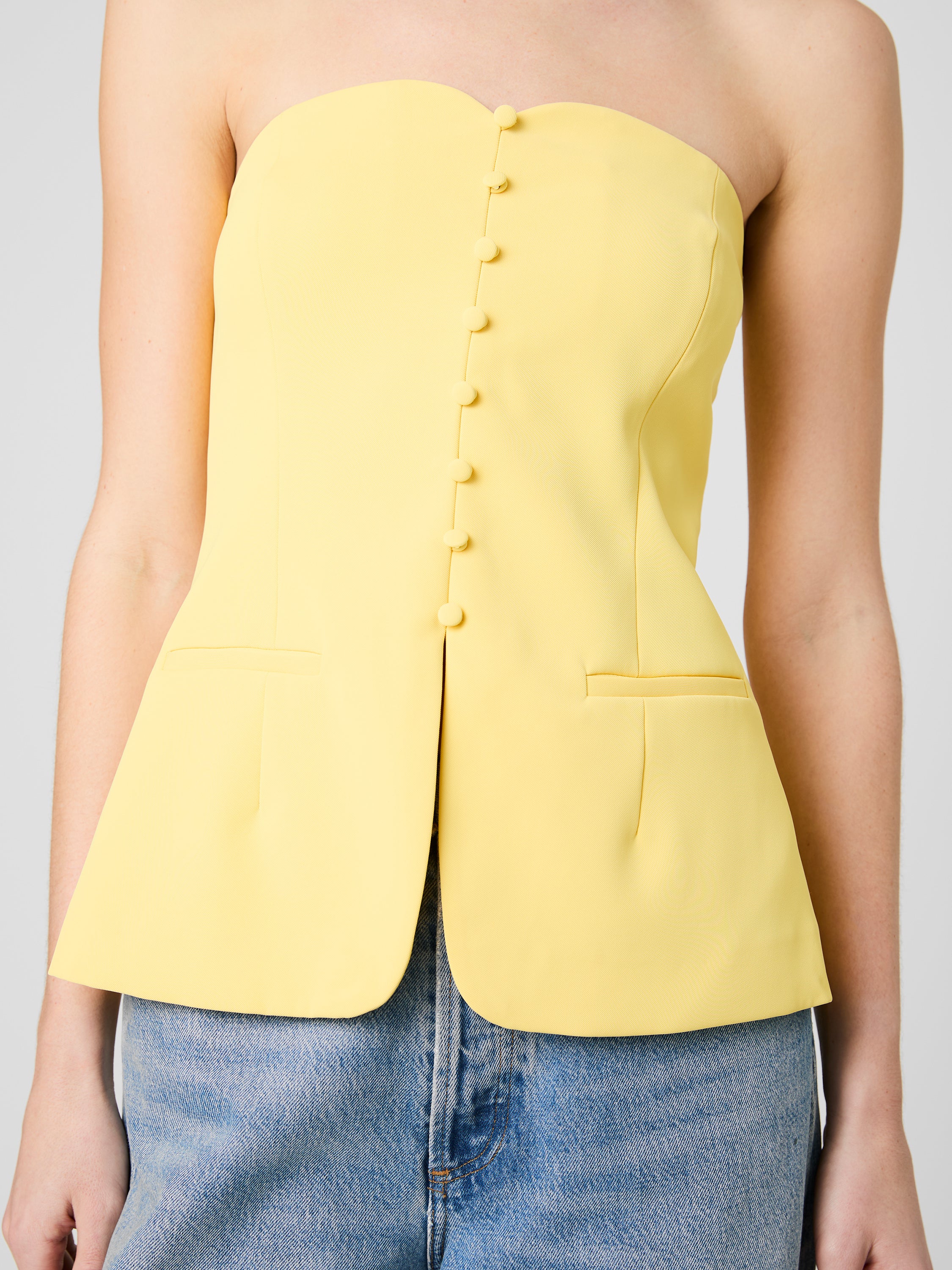 HARRY SUITING STRAPLESS TOP - Image 3