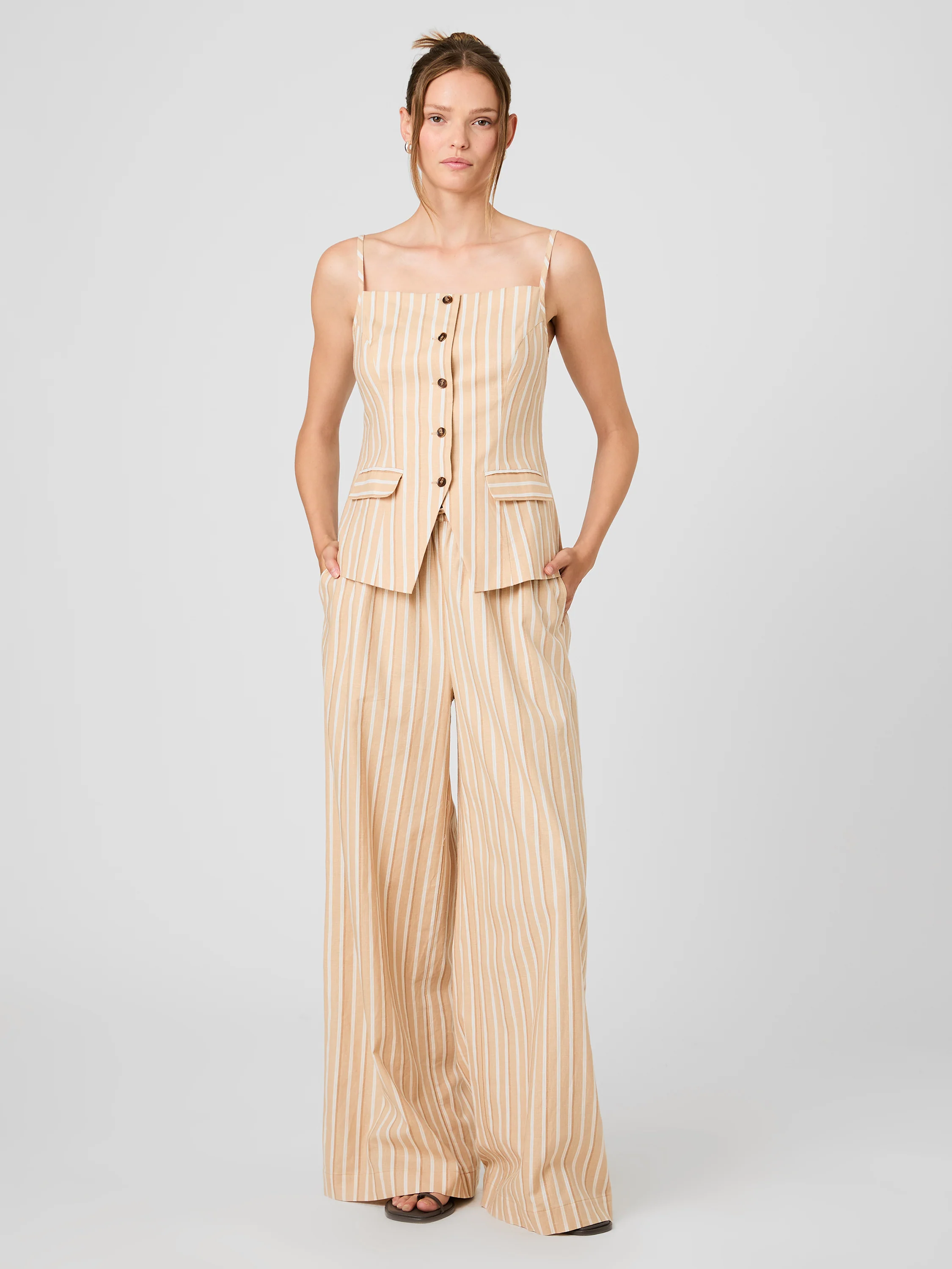 ASPEN LINEN TAILORED TOP - Image 7