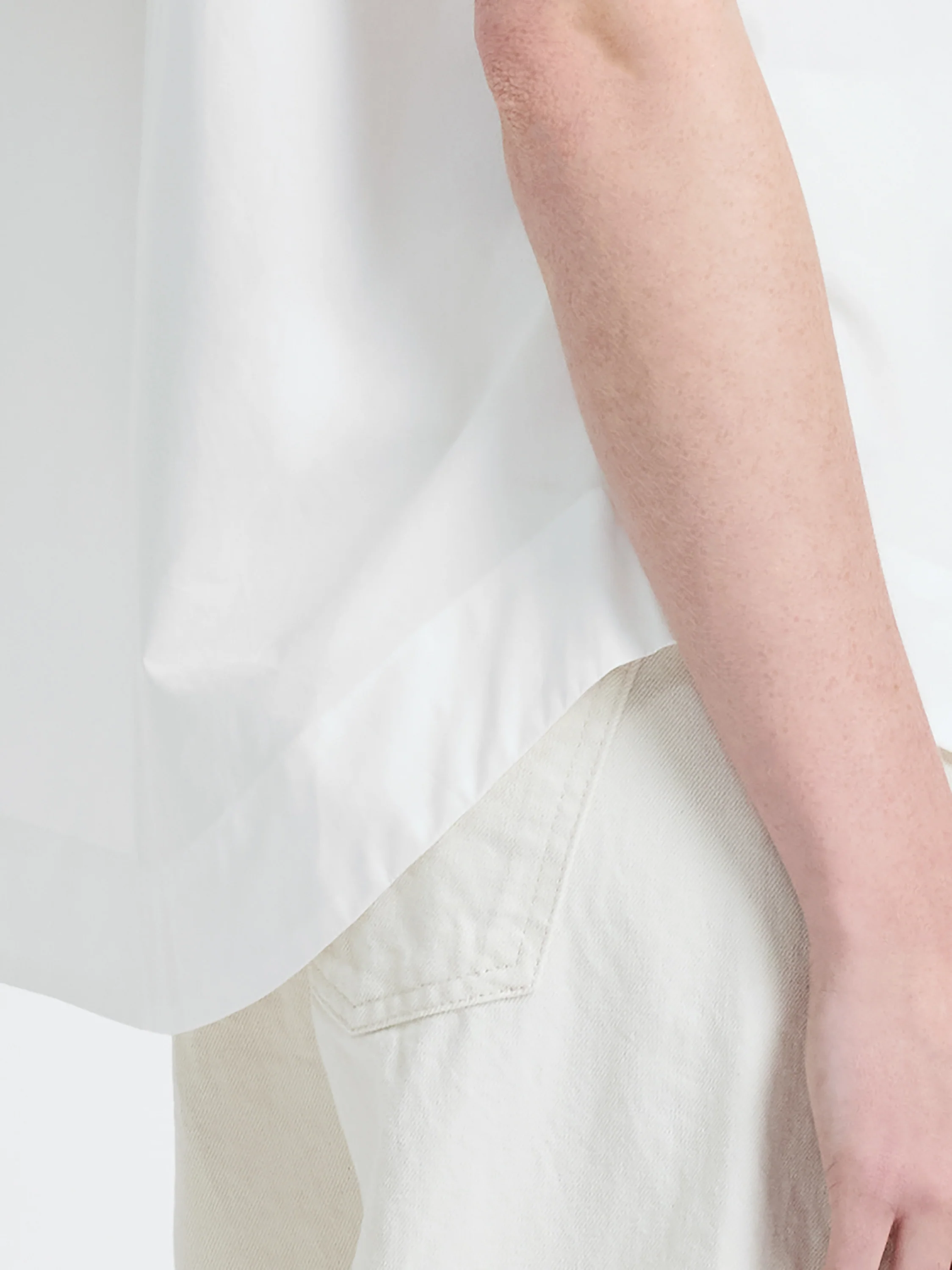 POPLIN COLLAR SHORT SLEEVE PULLOVER - Image 3