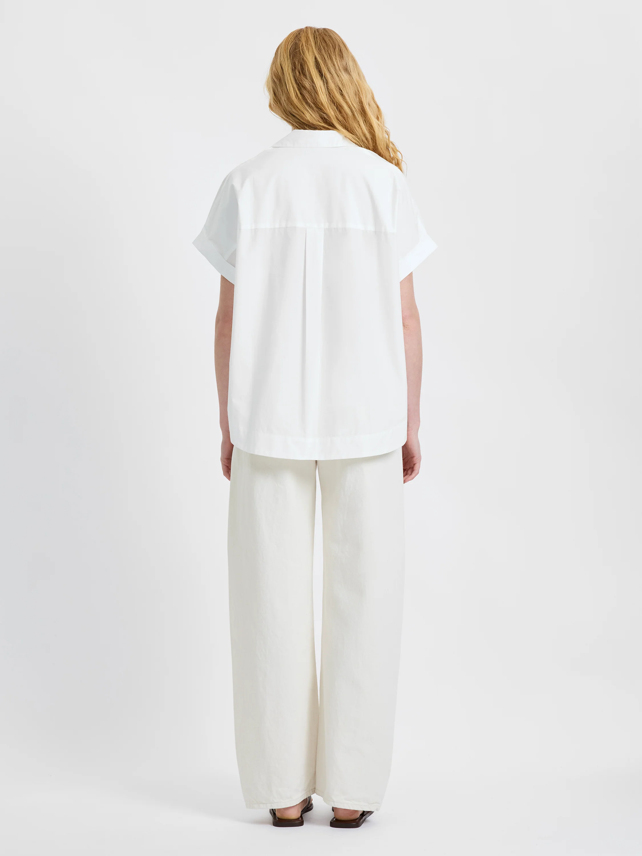 POPLIN COLLAR SHORT SLEEVE PULLOVER - Image 6