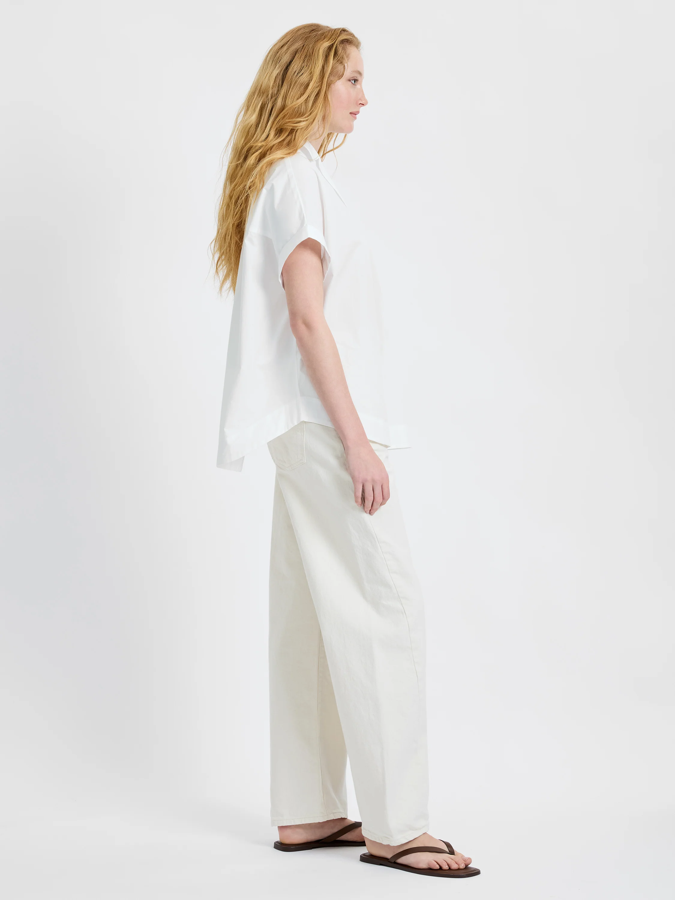 POPLIN COLLAR SHORT SLEEVE PULLOVER - Image 7