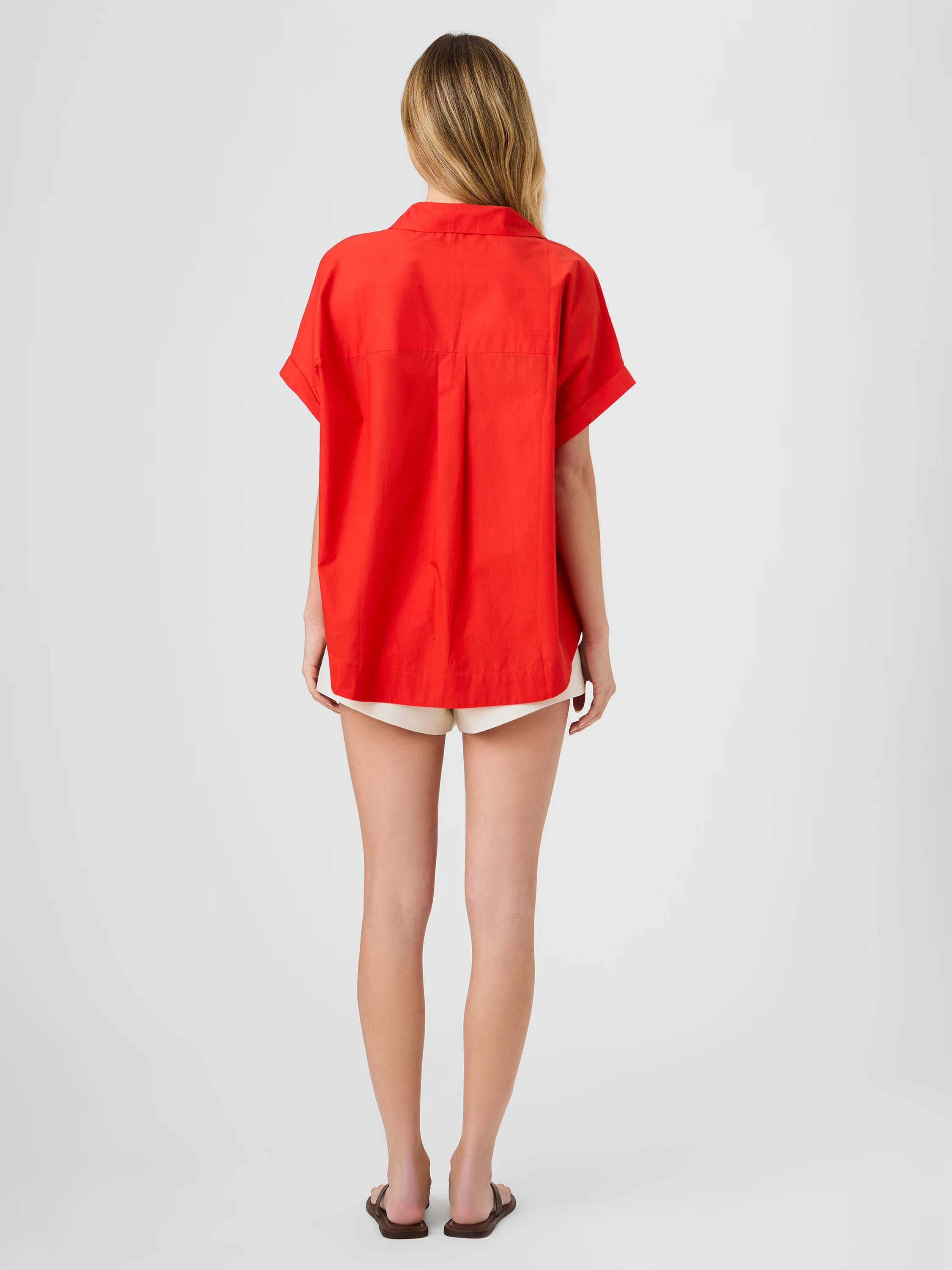 POPLIN COLLAR SHORT SLEEVE PULLOVER - Image 4