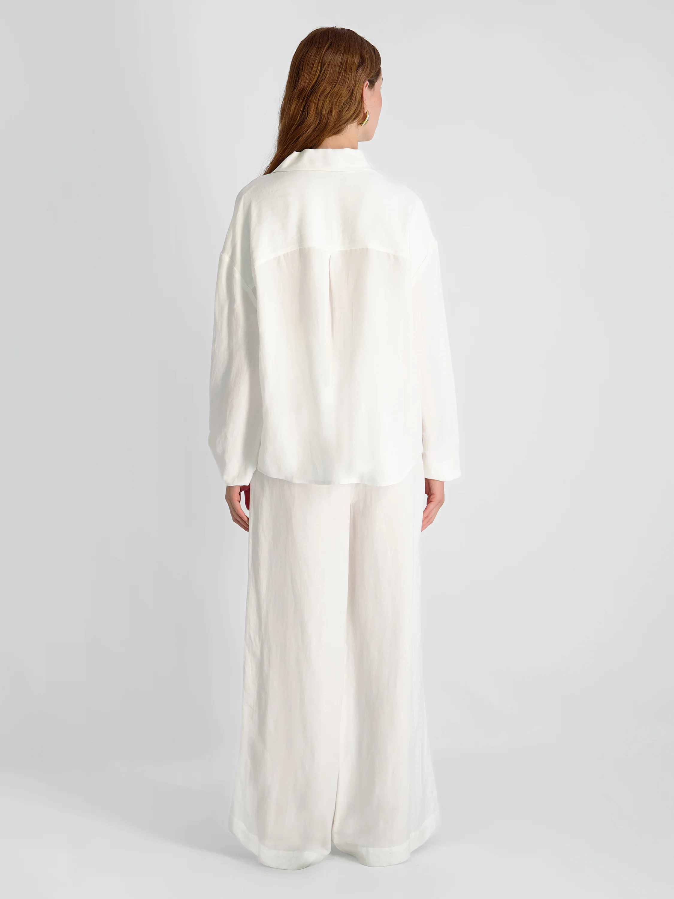 COOPER LINEN BLOUSON SLEEVE TOP - Image 4