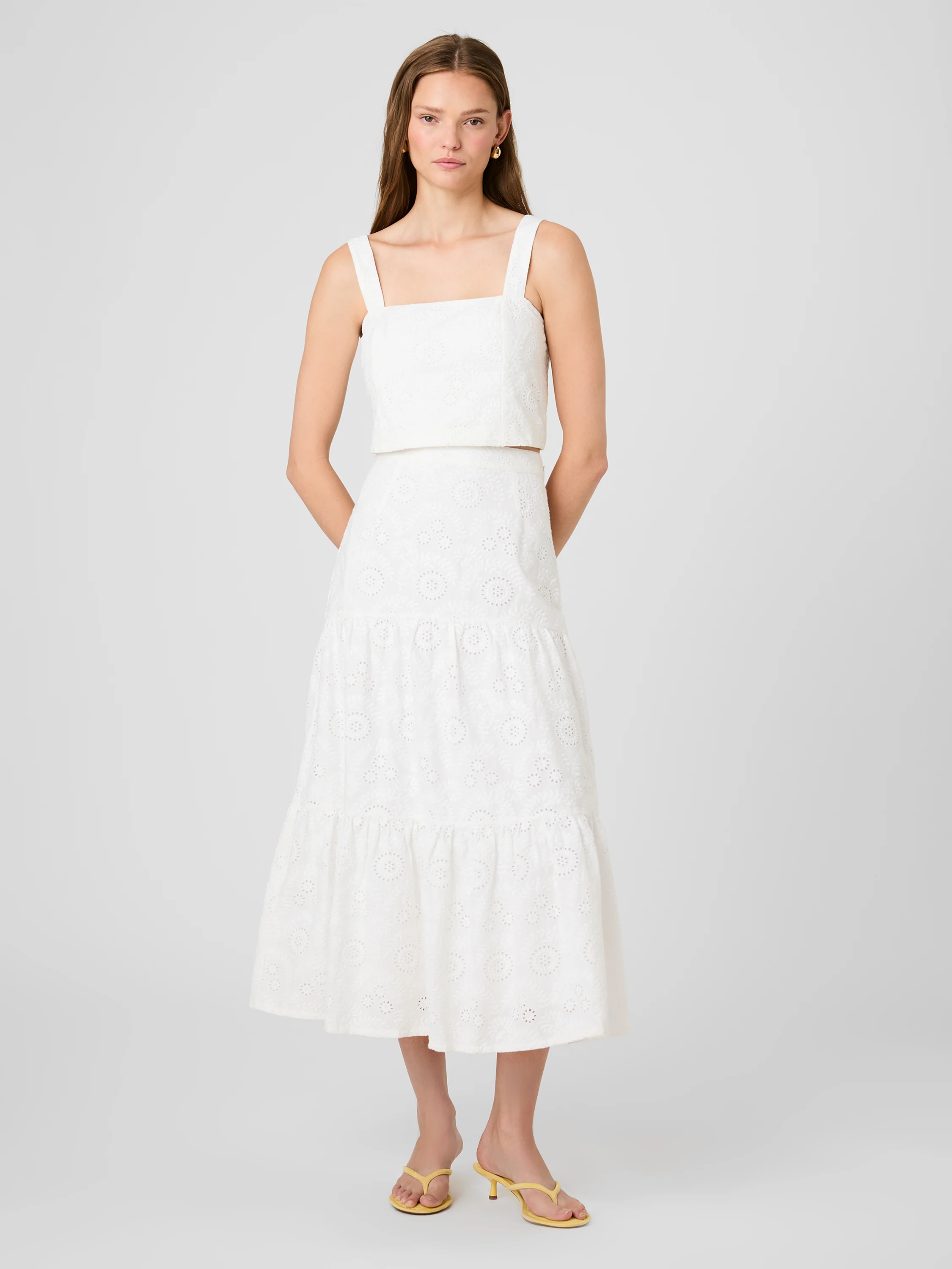 SVEA FLORAL EYELET TOP - Image 6