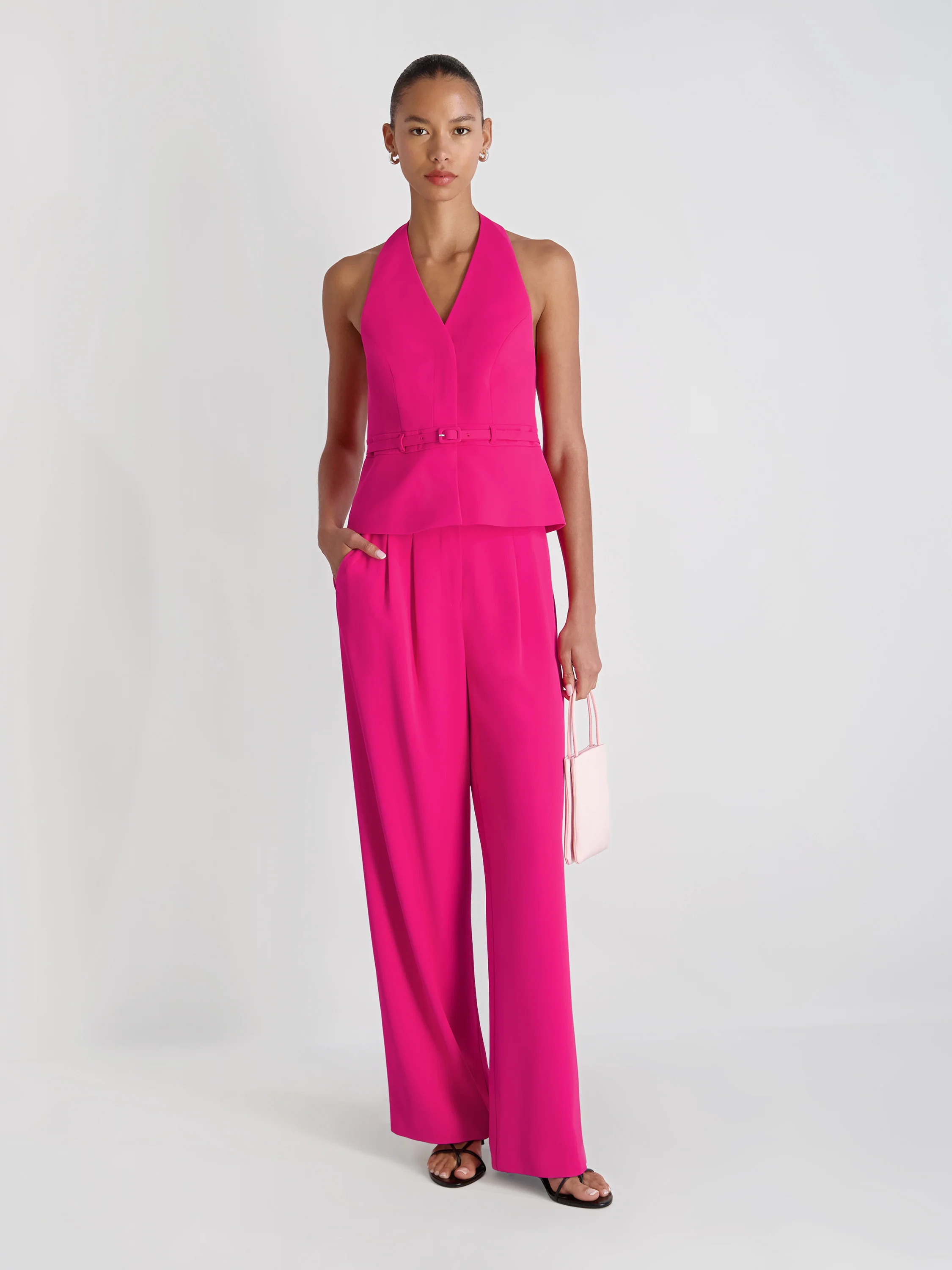 HARRY SUITING BELTED HALTER TOP - Image 2