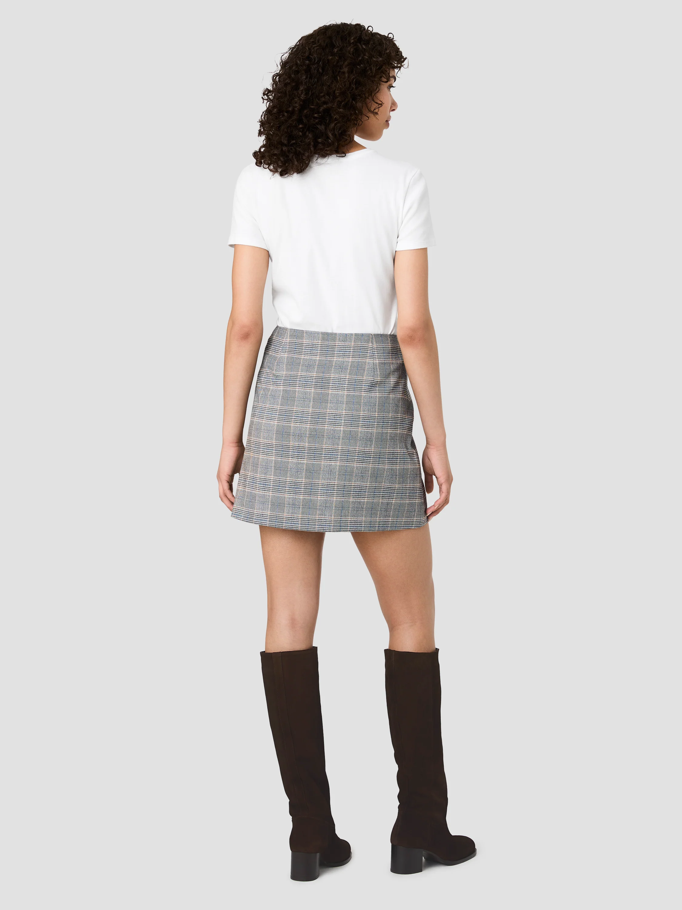 MATTEO PLAID DOUBLE BREASTED MINI SKIRT - Image 4