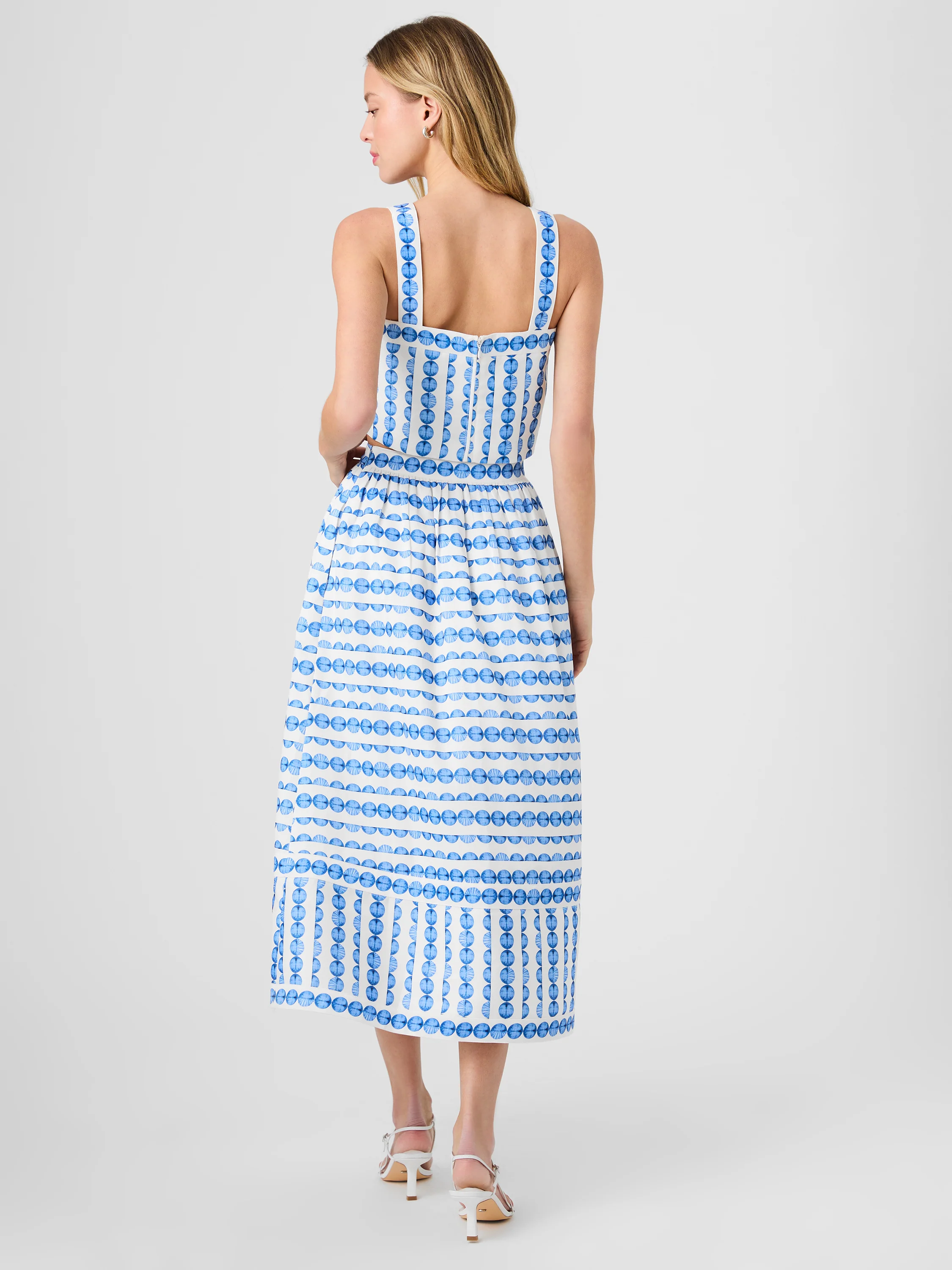 STRUCTURED TAFFETA MIDI SKIRT - Image 6