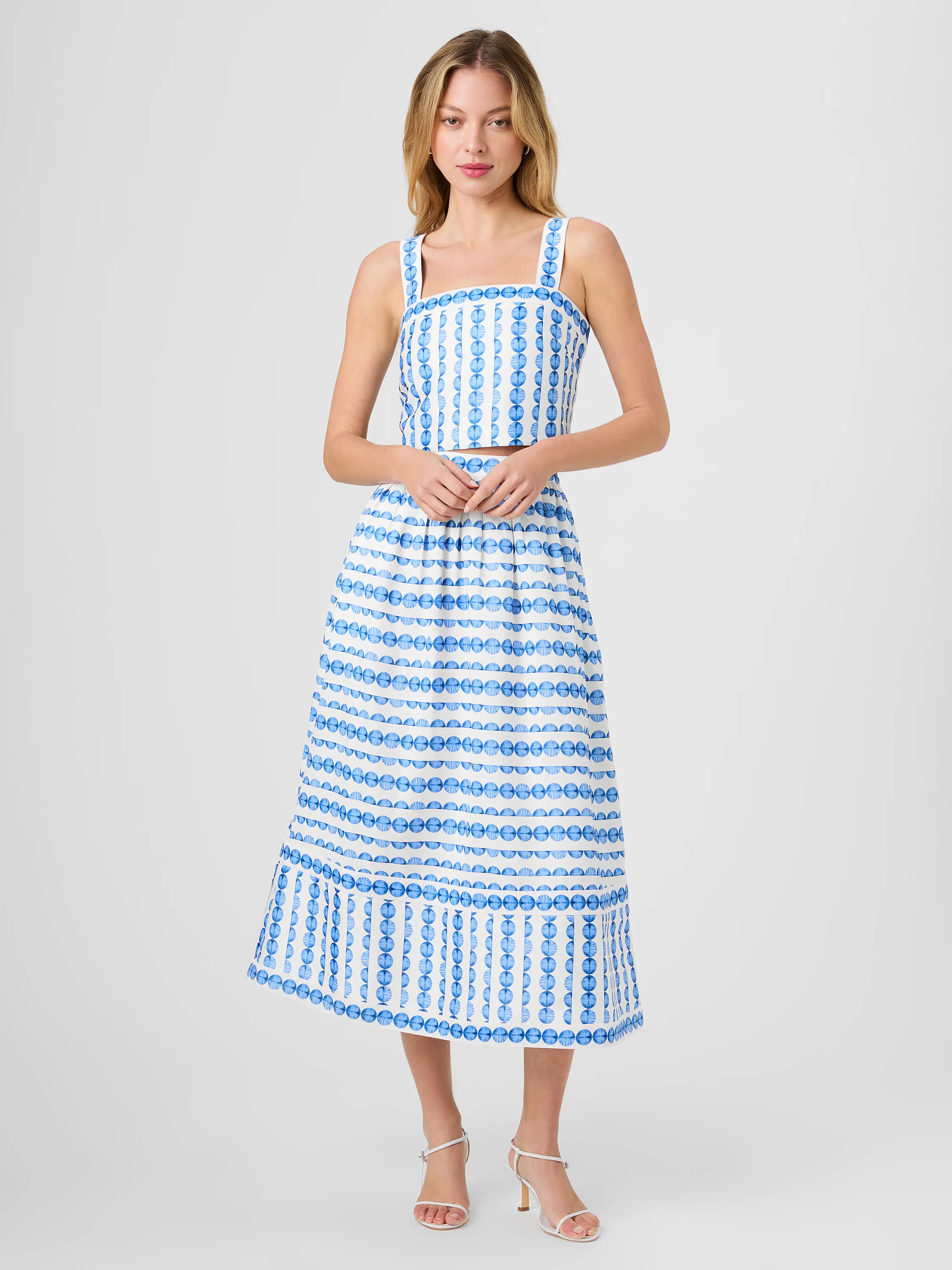 STRUCTURED TAFFETA MIDI SKIRT - Image 7