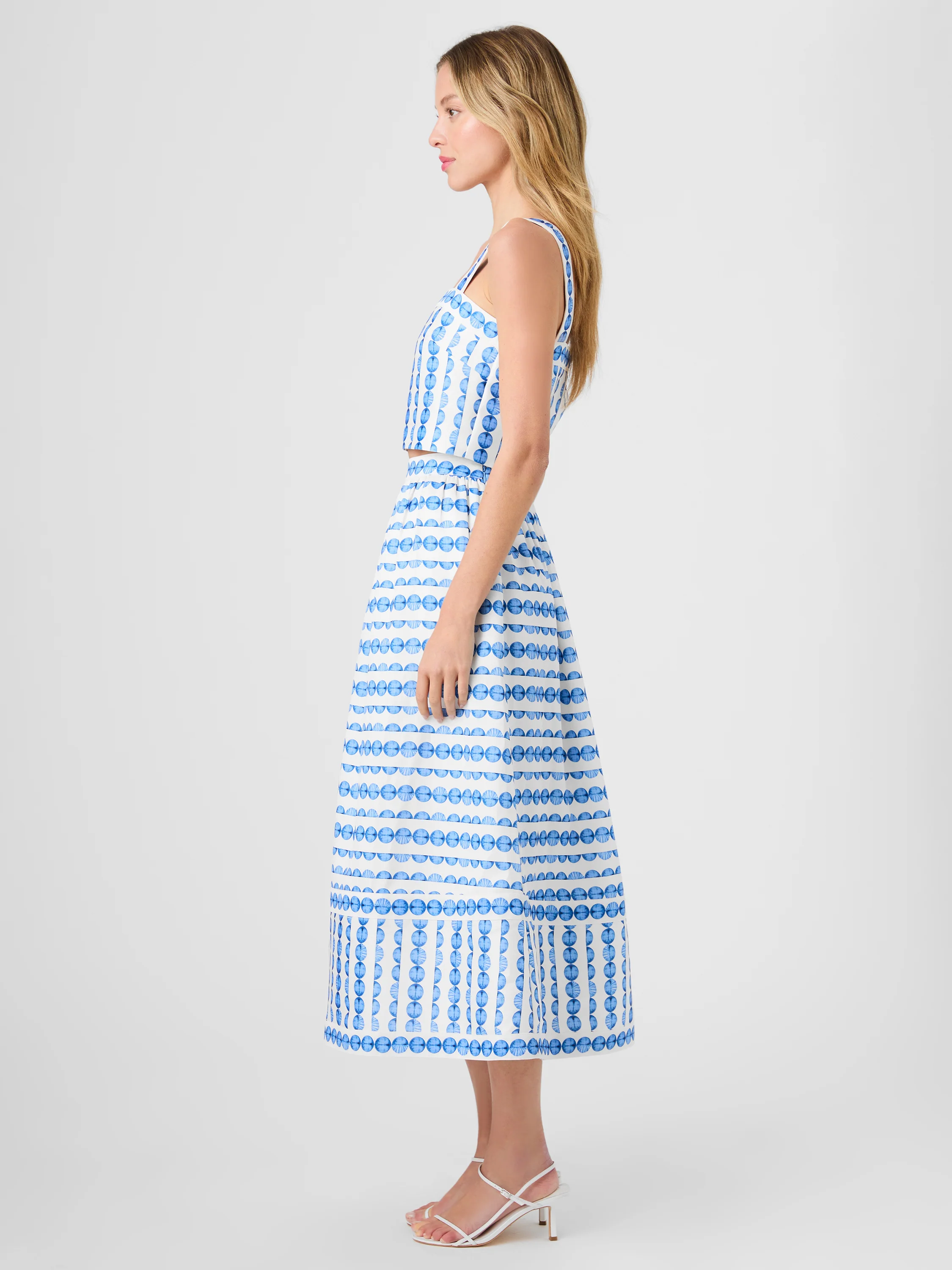 STRUCTURED TAFFETA MIDI SKIRT - Image 8
