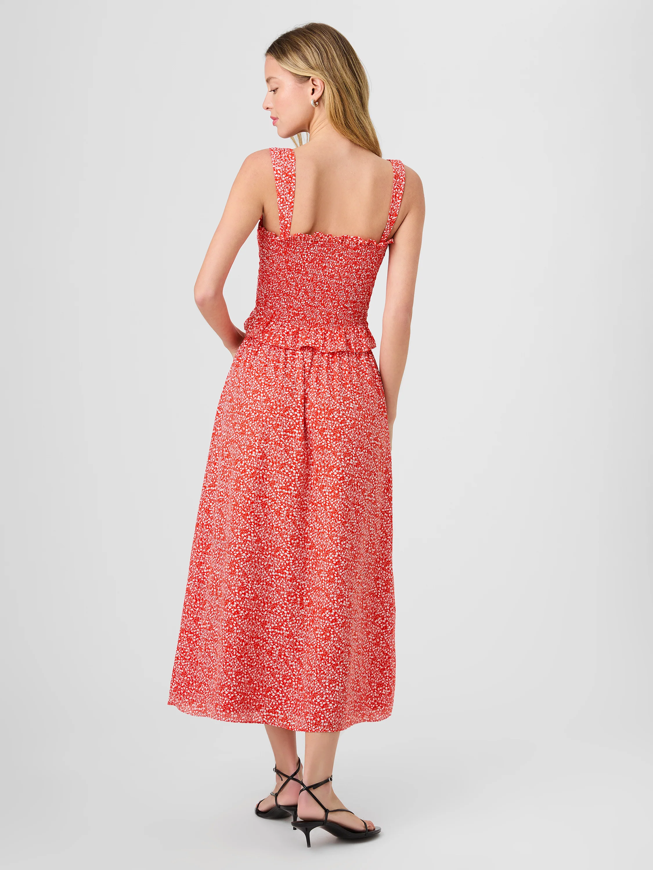 MADISON CREPE AGNES FLEUR MIDI SKIRT - Image 4