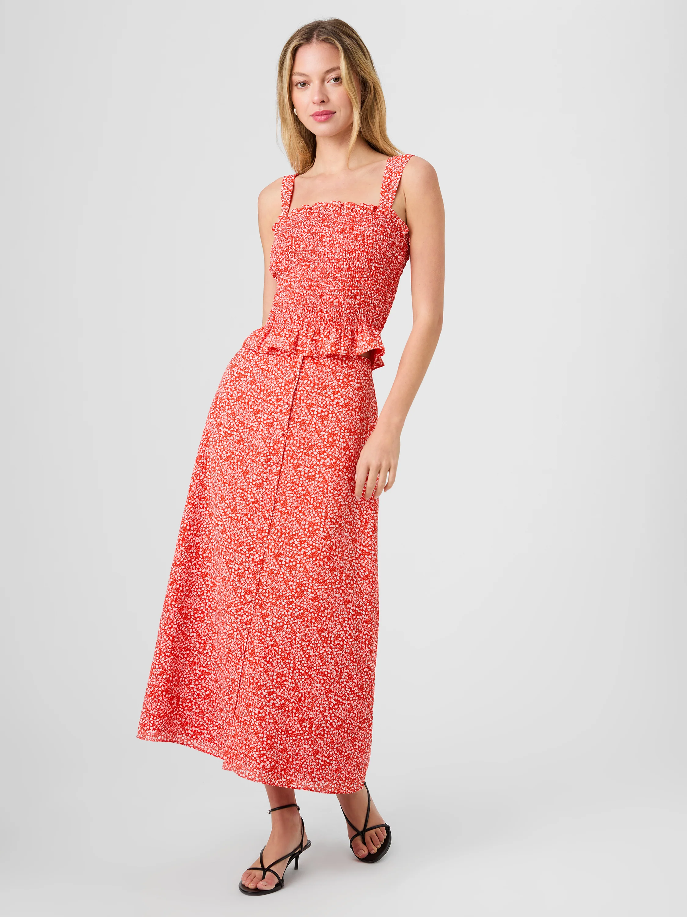 MADISON CREPE AGNES FLEUR MIDI SKIRT - Image 6