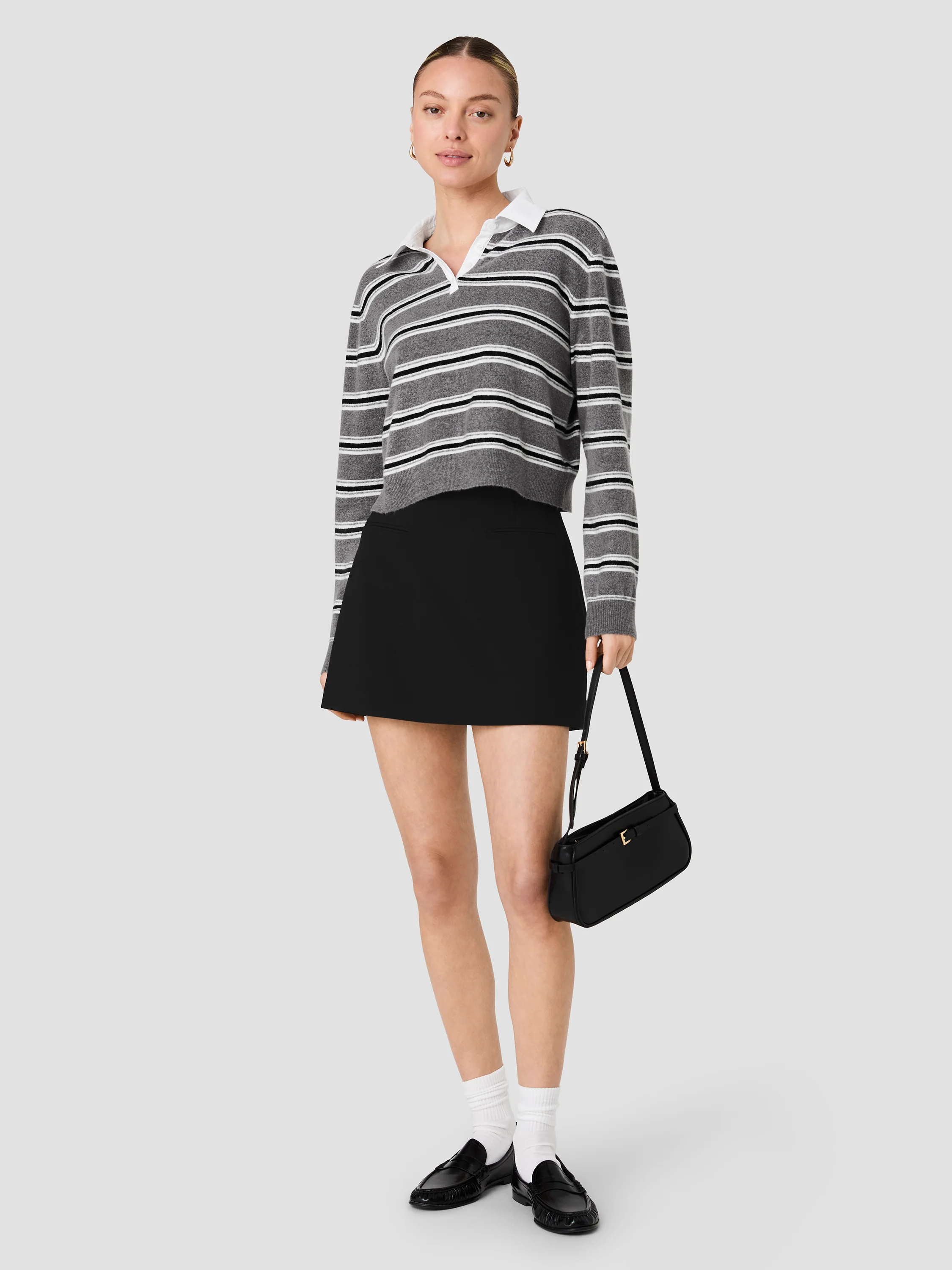AZRA TWILL WELT POCKET MINI SKIRT