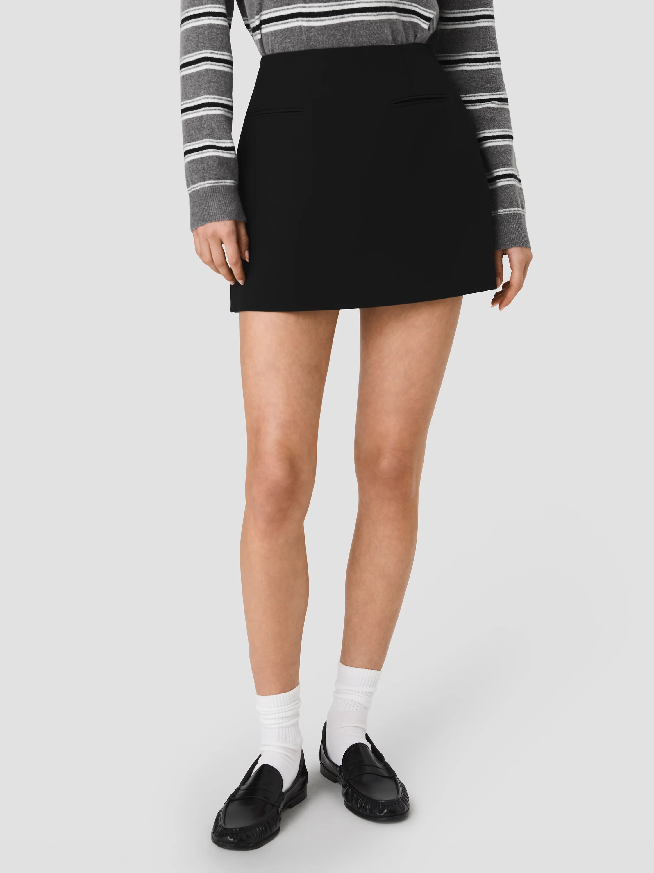 AZRA TWILL WELT POCKET MINI SKIRT - Image 2