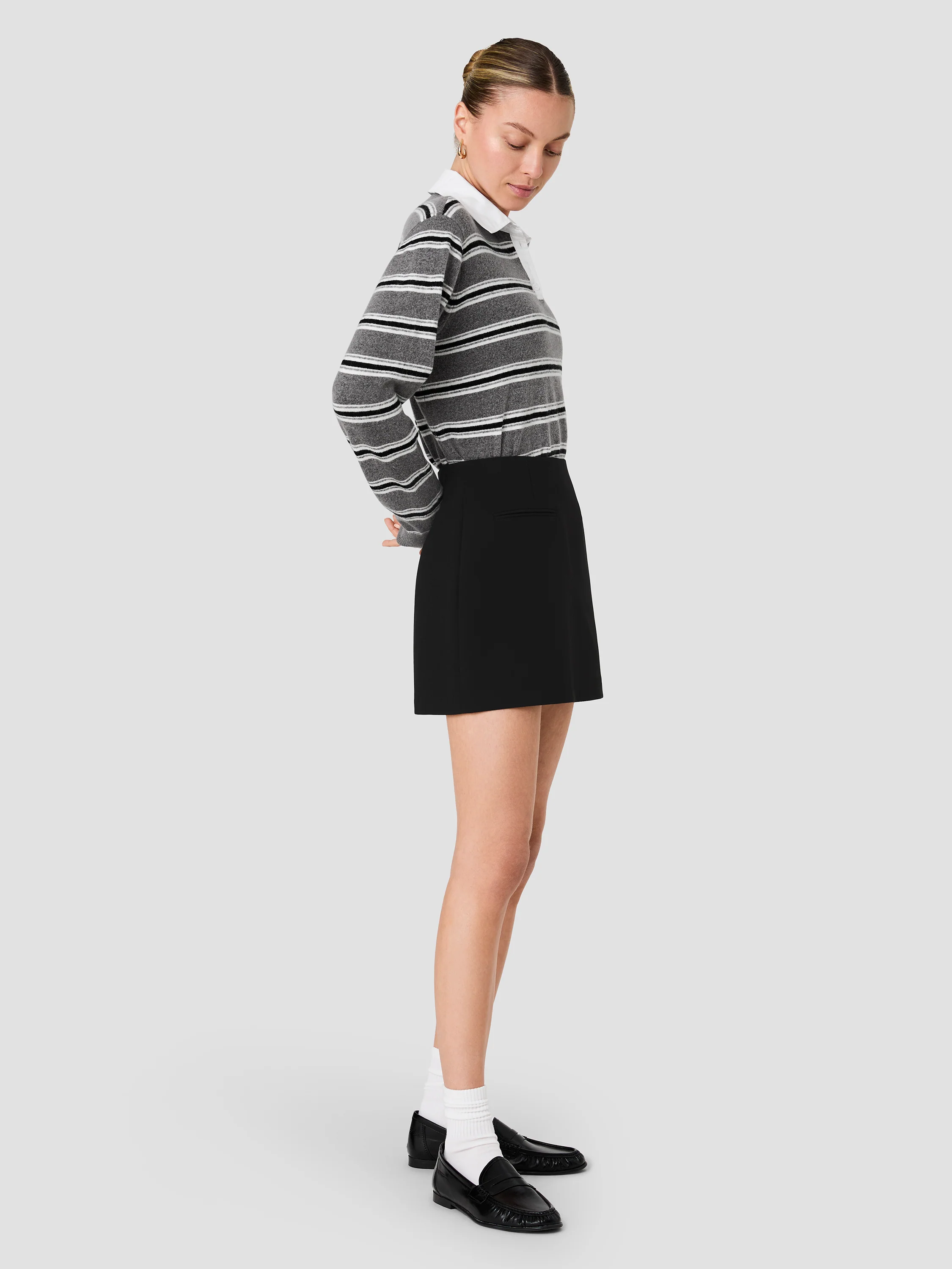 AZRA TWILL WELT POCKET MINI SKIRT - Image 4