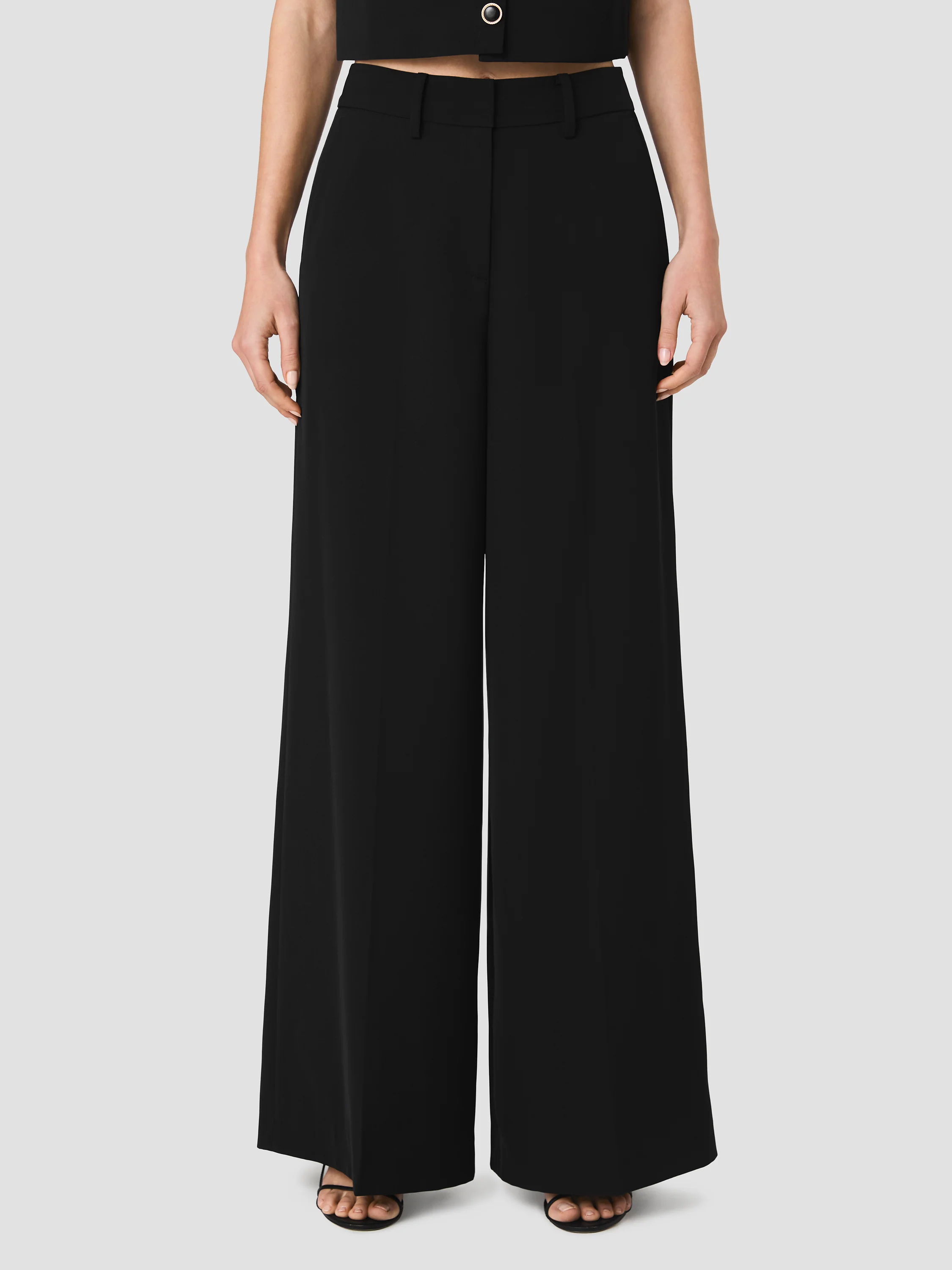 HARRY SUITING HIGH WAISTED WIDE LEG TROUSERS - Image 2