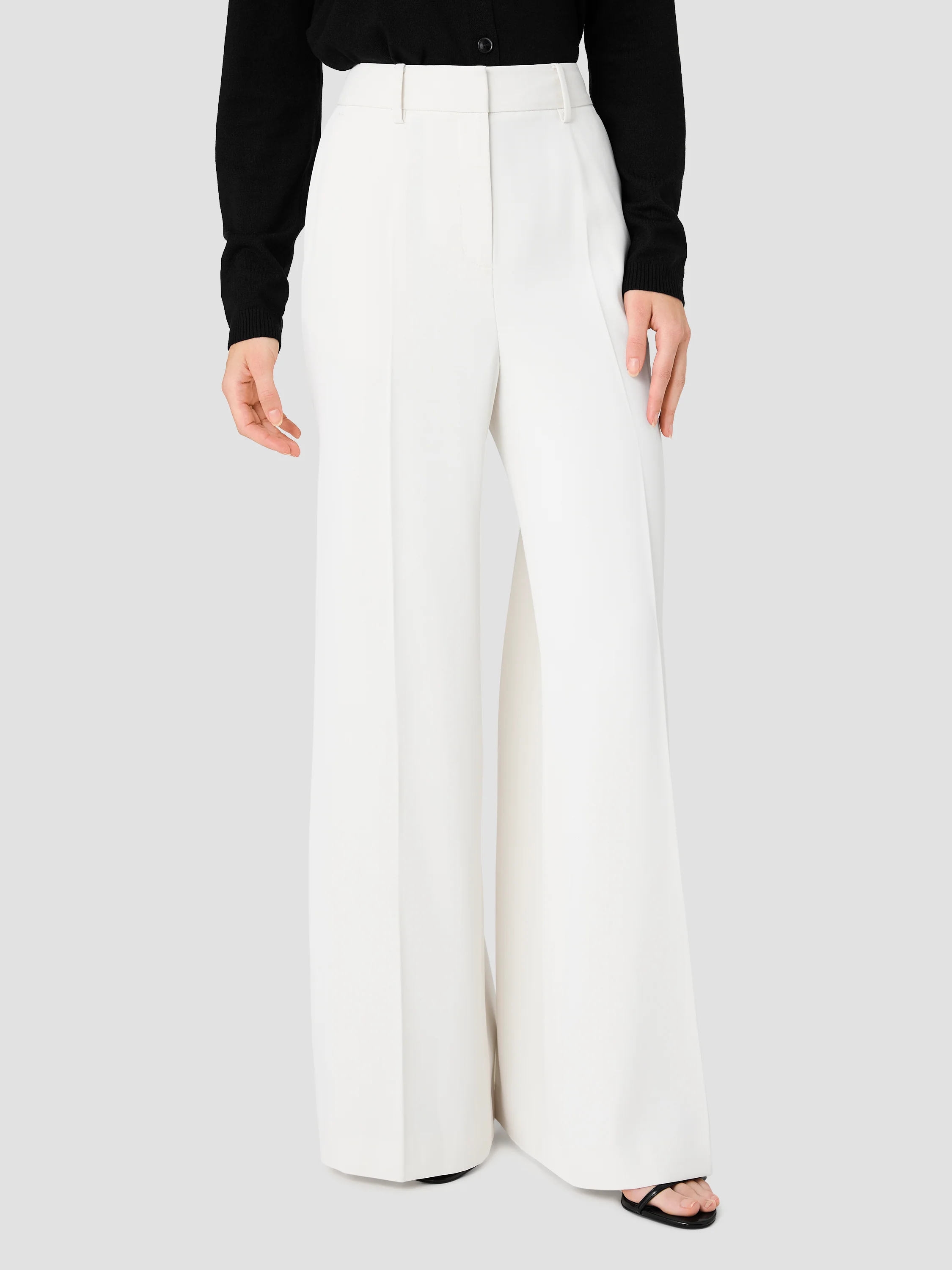 HARRY SUITING HIGH WAISTED WIDE LEG TROUSERS - Image 2