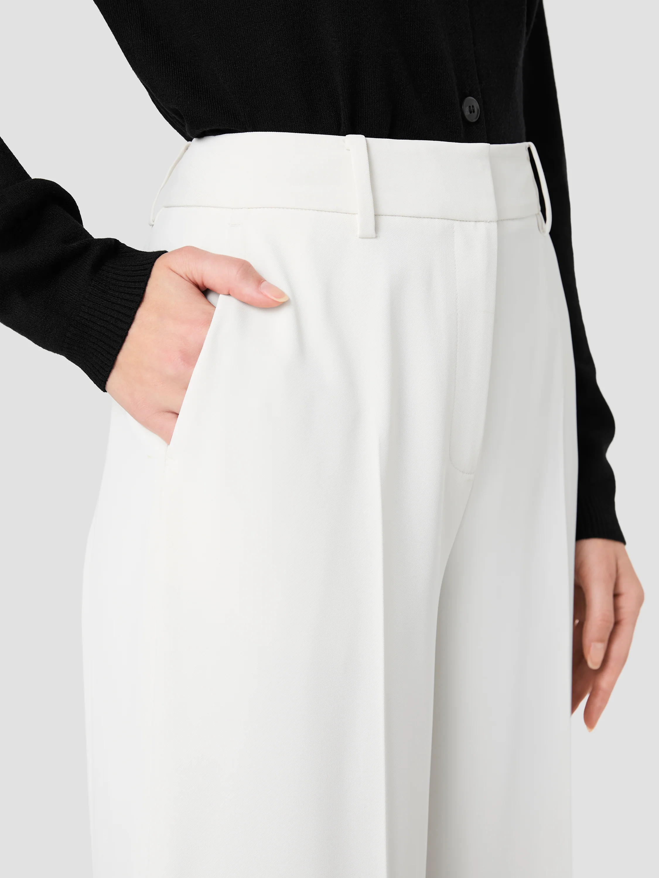 HARRY SUITING HIGH WAISTED WIDE LEG TROUSERS - Image 3